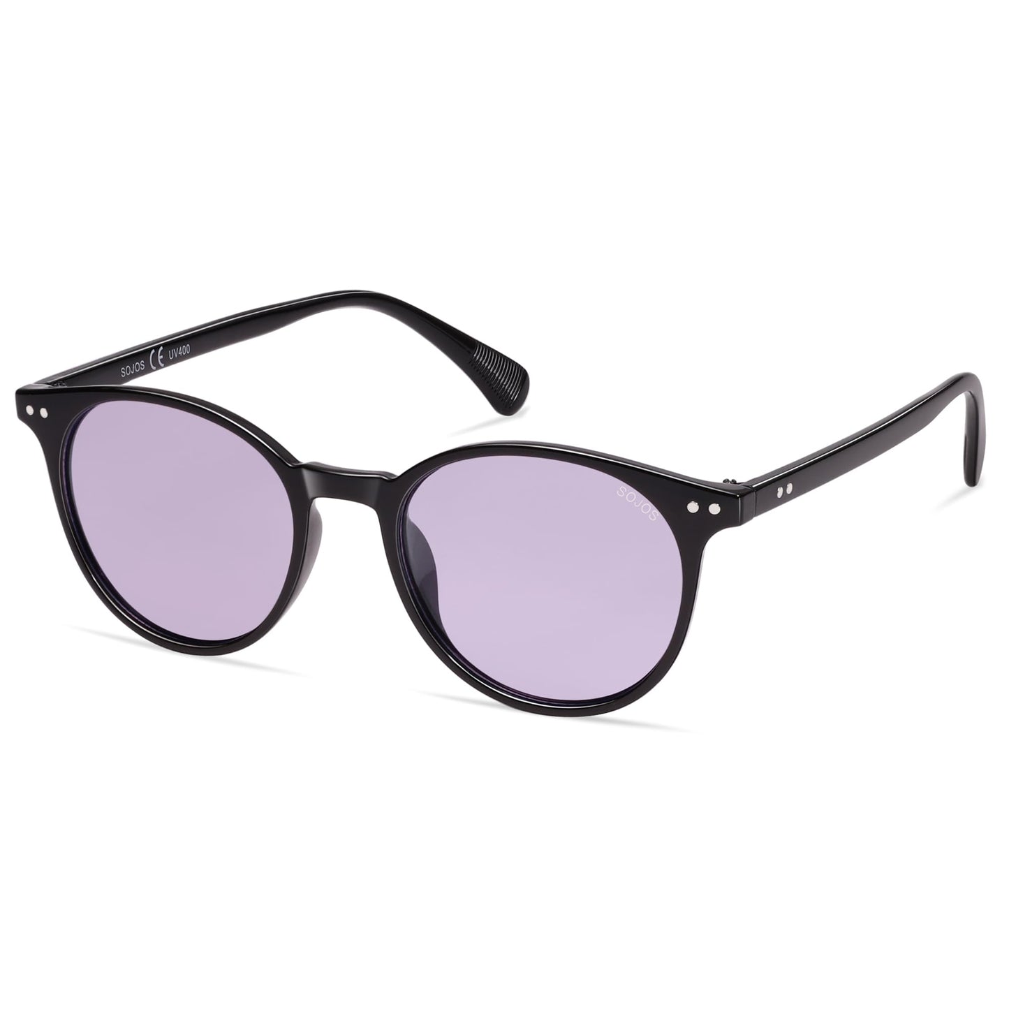 SOJOS Small Round Classic Polarized Sunglasses Vintage Style UV400 Lens MAY SJ2113
