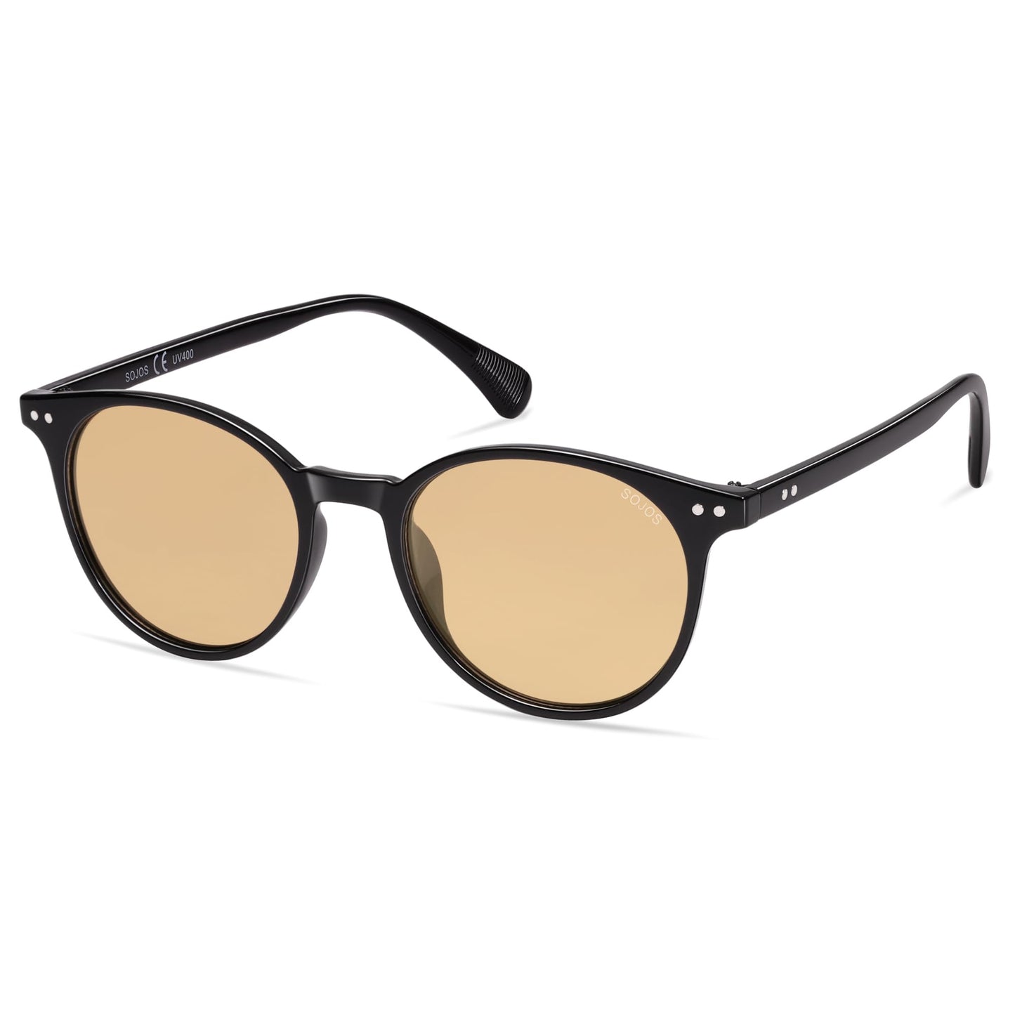 SOJOS Small Round Classic Polarized Sunglasses Vintage Style UV400 Lens MAY SJ2113