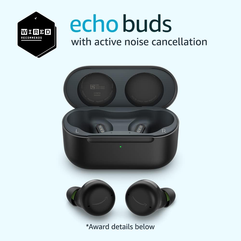 Amazon Echo Buds (w/ Active Noise Cancellation).