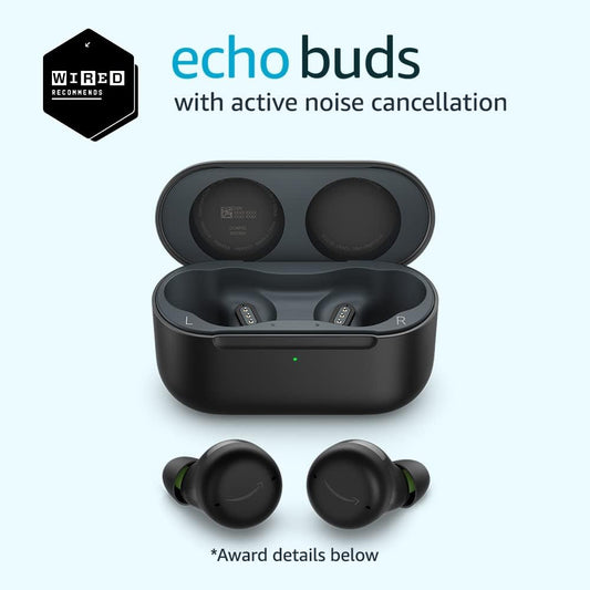 Amazon Echo Buds (w/ Active Noise Cancellation).
