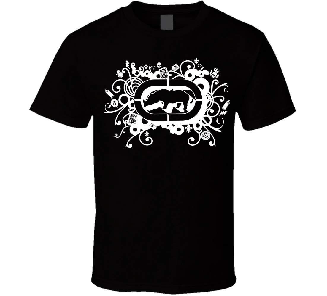 Ecko Unltd. Black T-Shirt w/ Rhino Logo