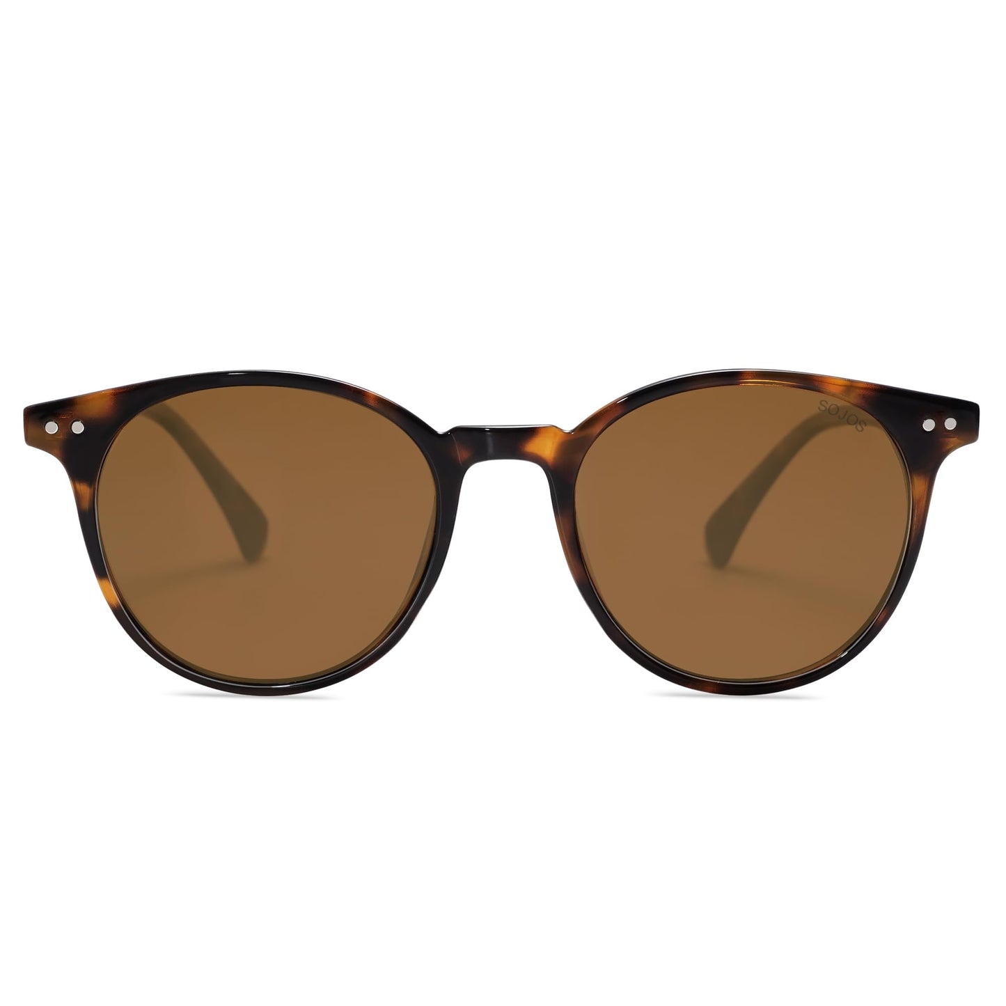 SOJOS Small Round Classic Polarized Sunglasses Vintage Style UV400 Lens MAY SJ2113