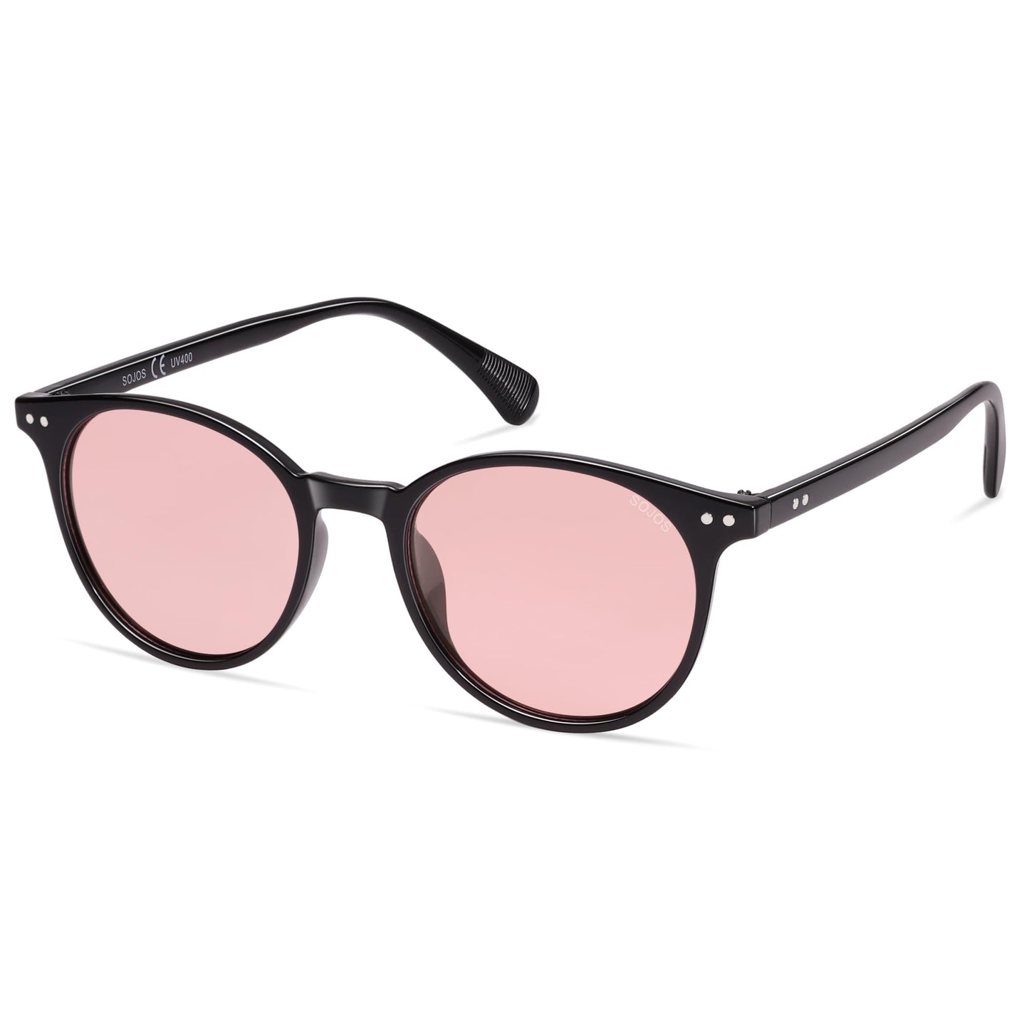 SOJOS Small Round Classic Polarized Sunglasses Vintage Style UV400 Lens MAY SJ2113