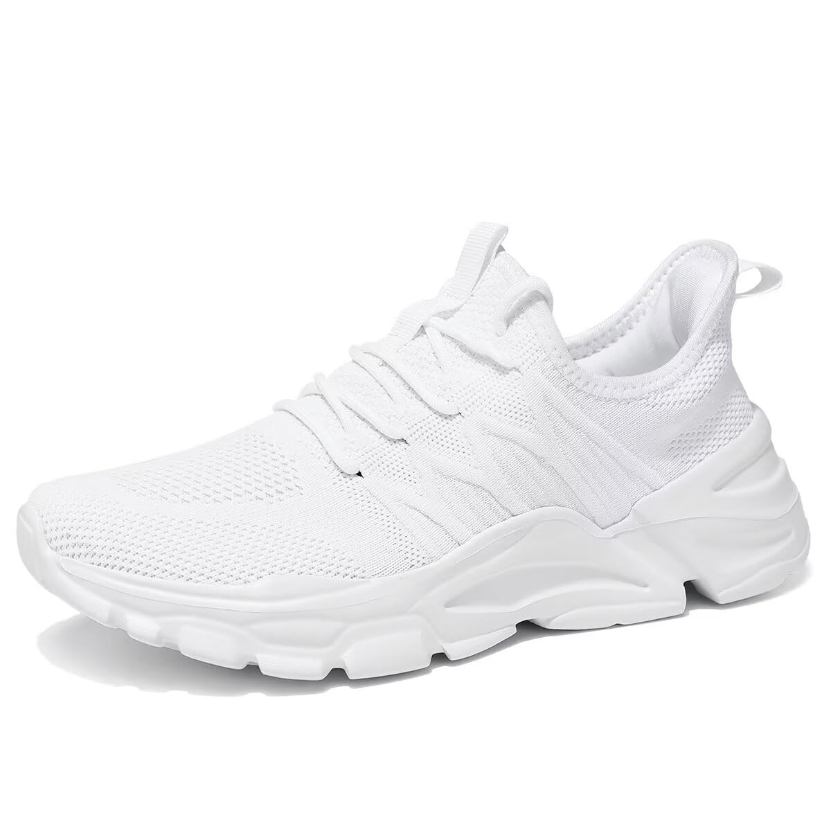 Men's Running Shoes, Non Slip, Breathable, Lightweight Fashion Sneakers, Slip Resistant Athletic Sports Walking Gym Work Shoes