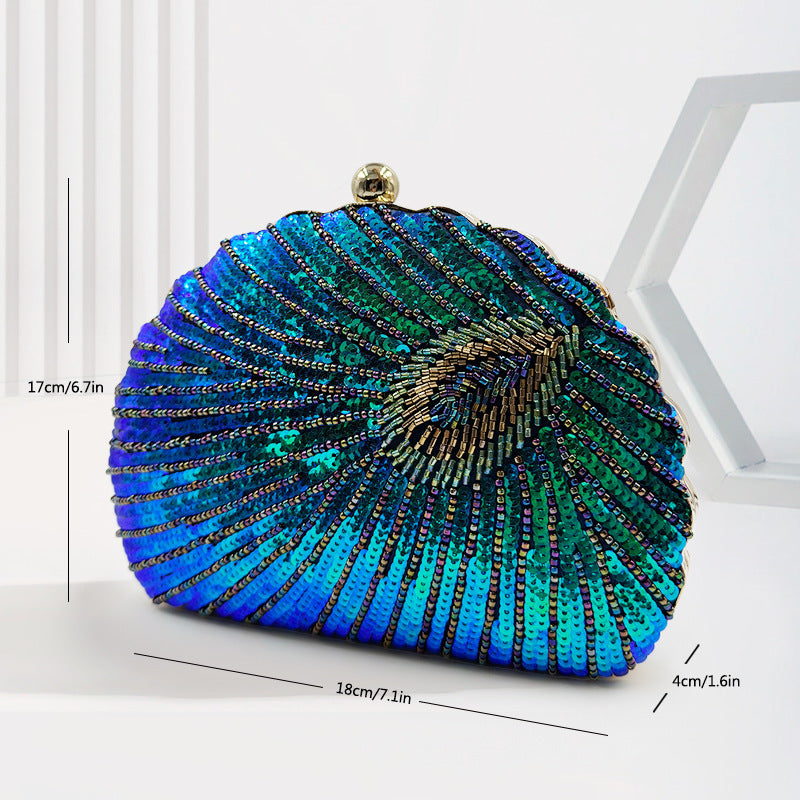 Beaded One-shoulder Crossbody Chain Handbag. - PryTheory