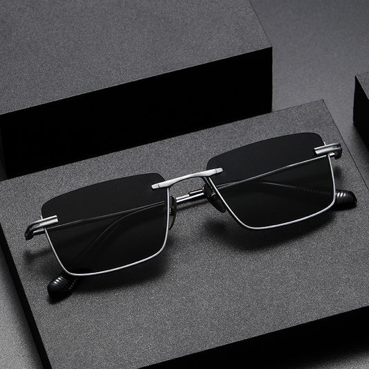 UV-proof Pure Titanium DTX416 With Myopic Glasses Option Fashionable Polarized Sunglasses For Women - PryTheory
