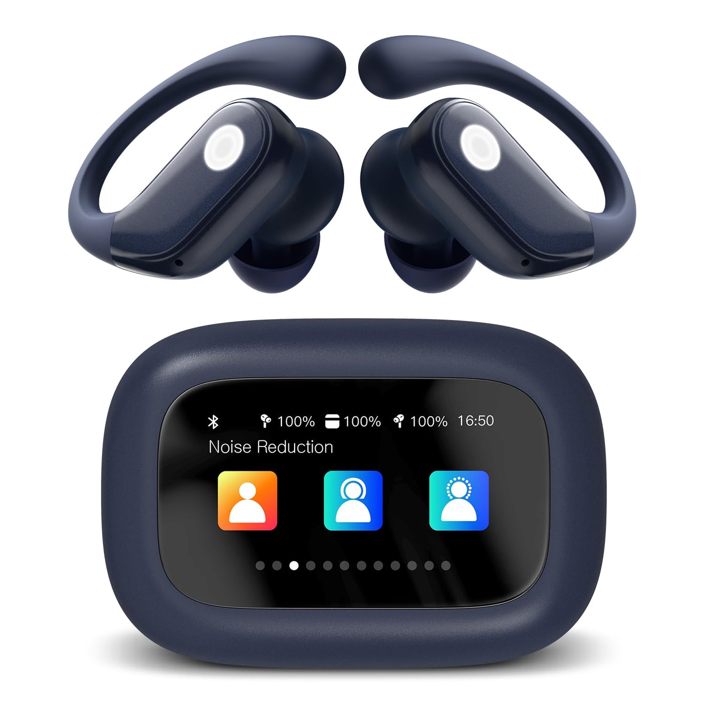 Wireless Earbuds (ENC Noise Cancelling with Multifunctional Touch Screen & Bluetooth 5.4).