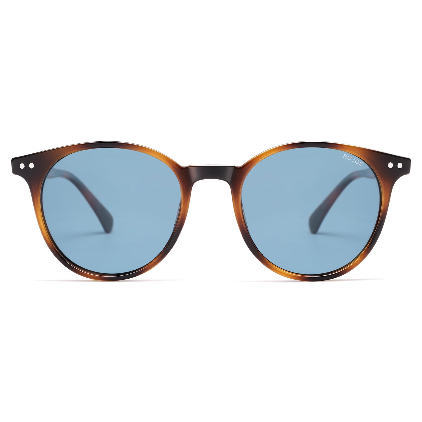 SOJOS Small Round Classic Polarized Sunglasses Vintage Style UV400 Lens MAY SJ2113