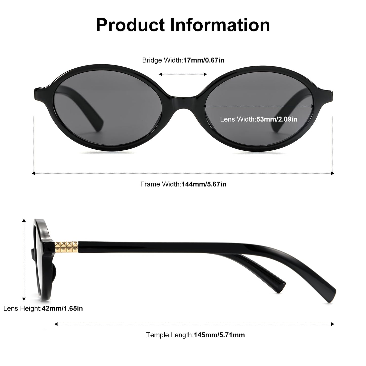 Retro Oval Sunglasses