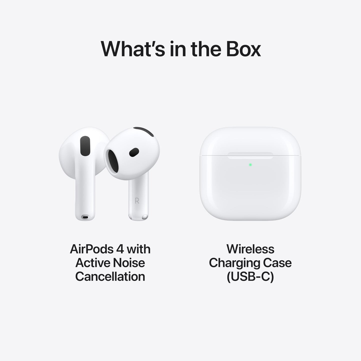 Apple AirPods (4) Wireless Earbuds (Personalized Spatial Audio - H2 Chip - Up to 30 Hours of Battery Life).