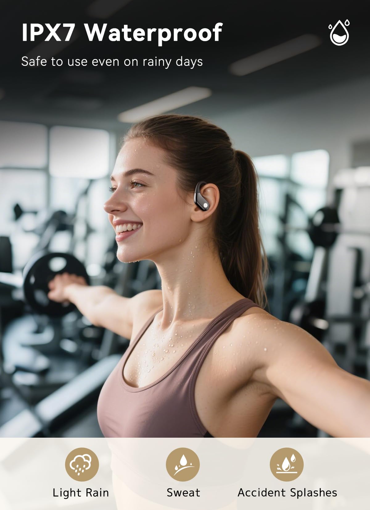 Wireless Earbuds (ENC Noise Cancelling with Multifunctional Touch Screen & Bluetooth 5.4).