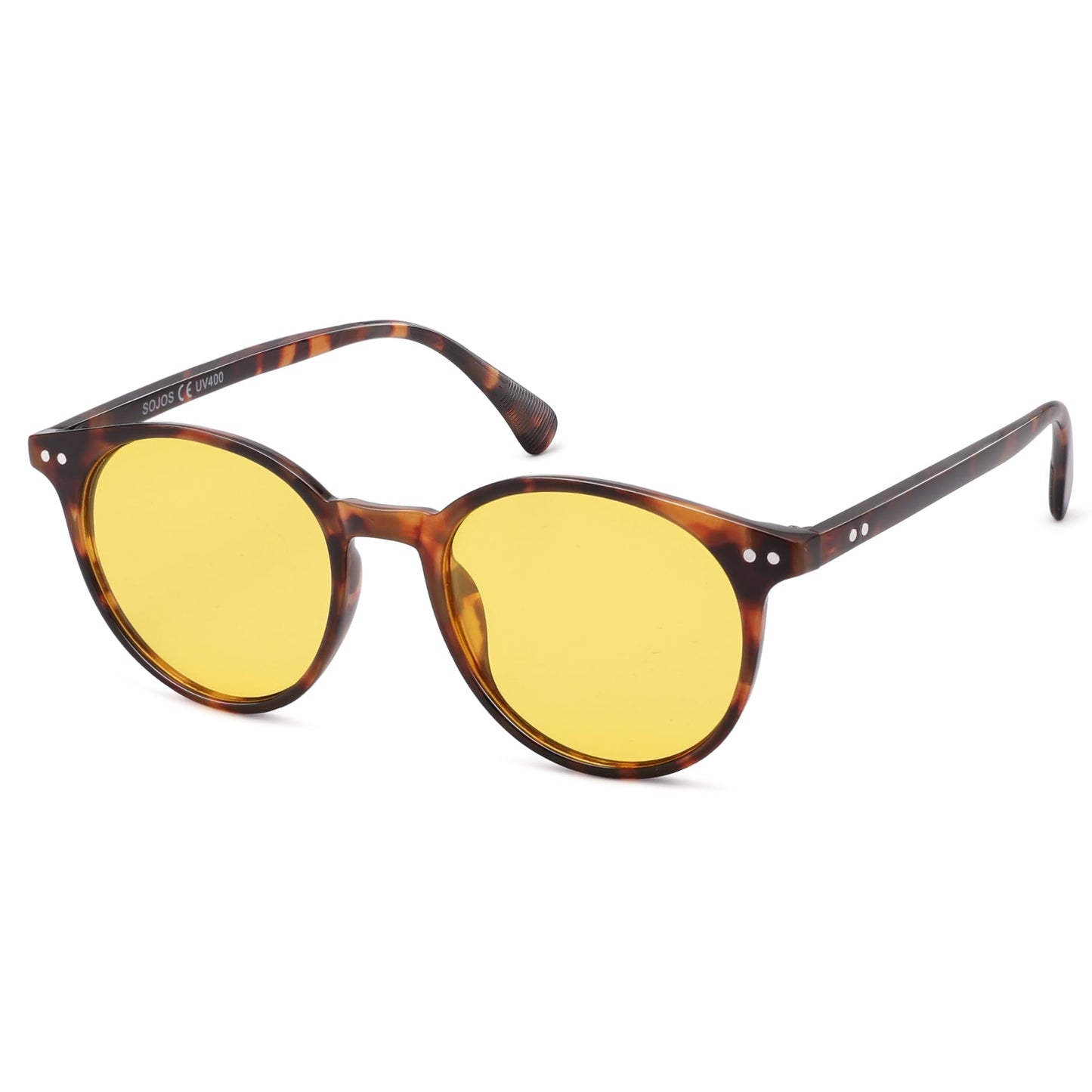 SOJOS Small Round Classic Polarized Sunglasses Vintage Style UV400 Lens MAY SJ2113