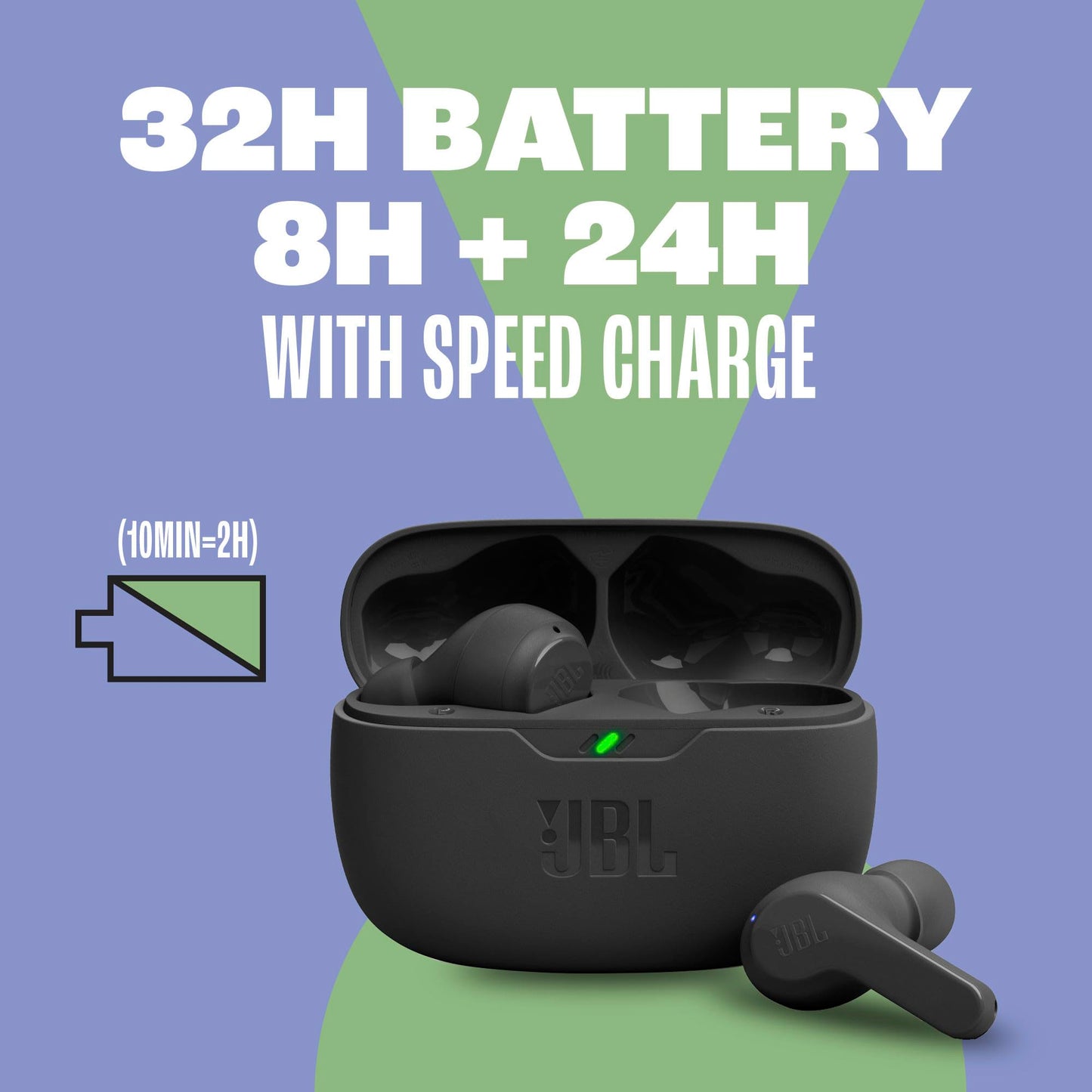 JBL Vibe Beam - True Wireless JBL Deep Bass Sound Earbuds (Bluetooth 5.2).