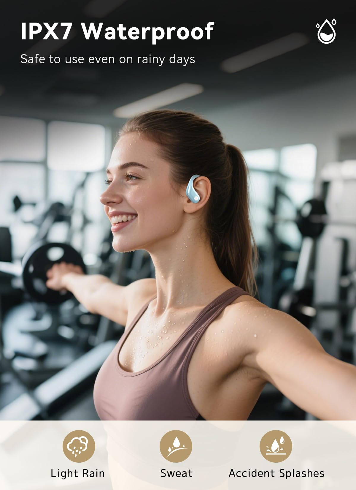 Wireless Earbuds (ENC Noise Cancelling with Multifunctional Touch Screen & Bluetooth 5.4).