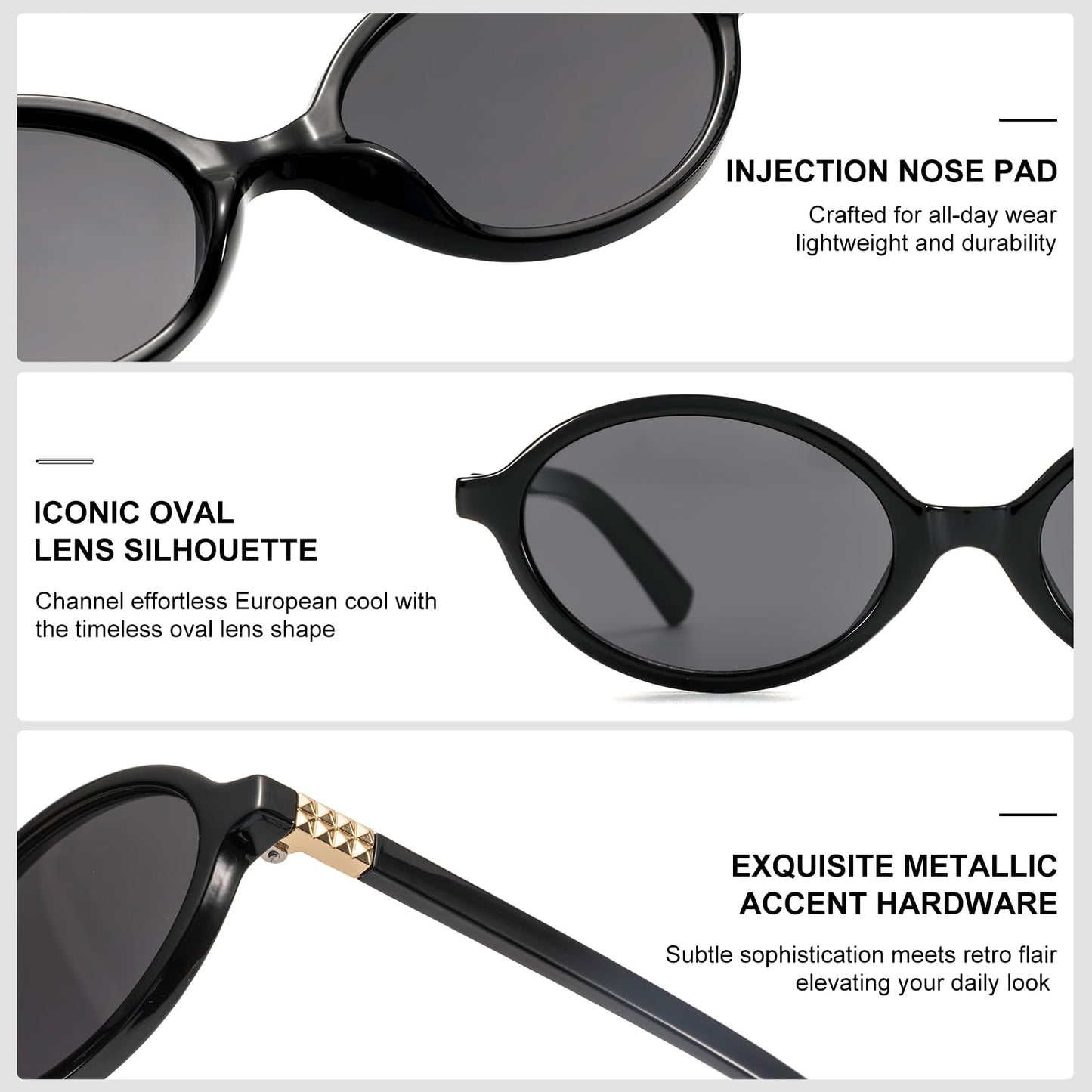 Retro Oval Sunglasses