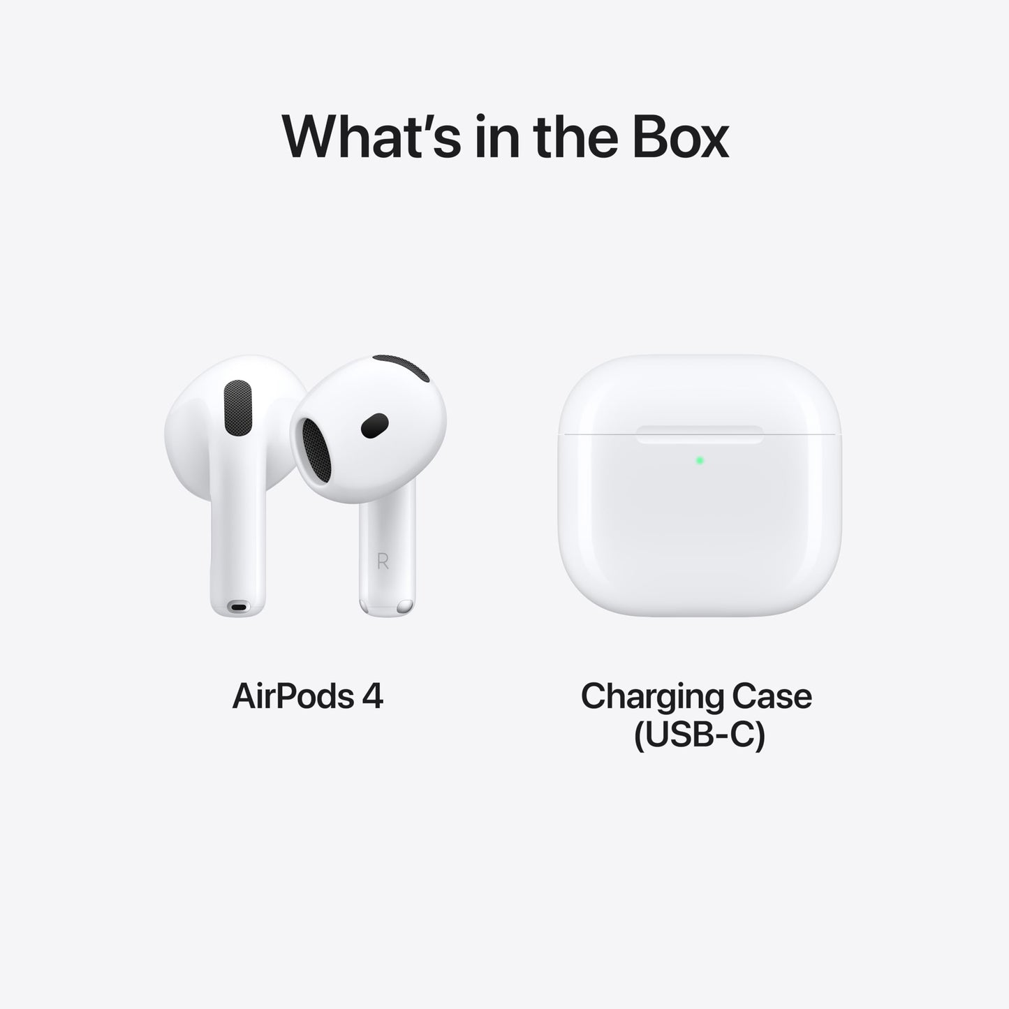 Apple AirPods (4) Wireless Earbuds (Personalized Spatial Audio - H2 Chip - Up to 30 Hours of Battery Life).