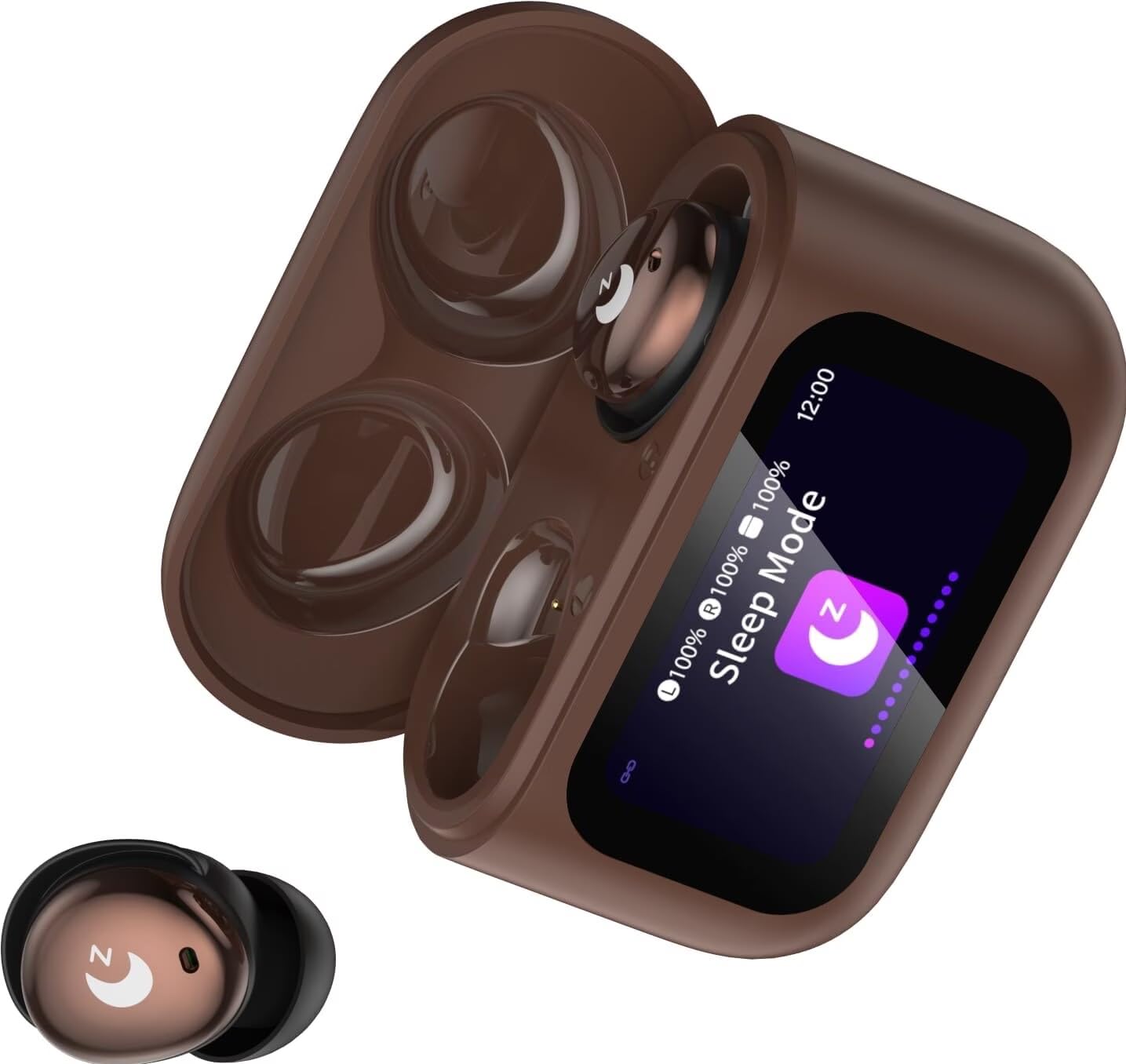 Sleep Earbuds (Bluetooth 5.4-Smart Touch Screen-48H Playtime-IPX7 Waterproof).