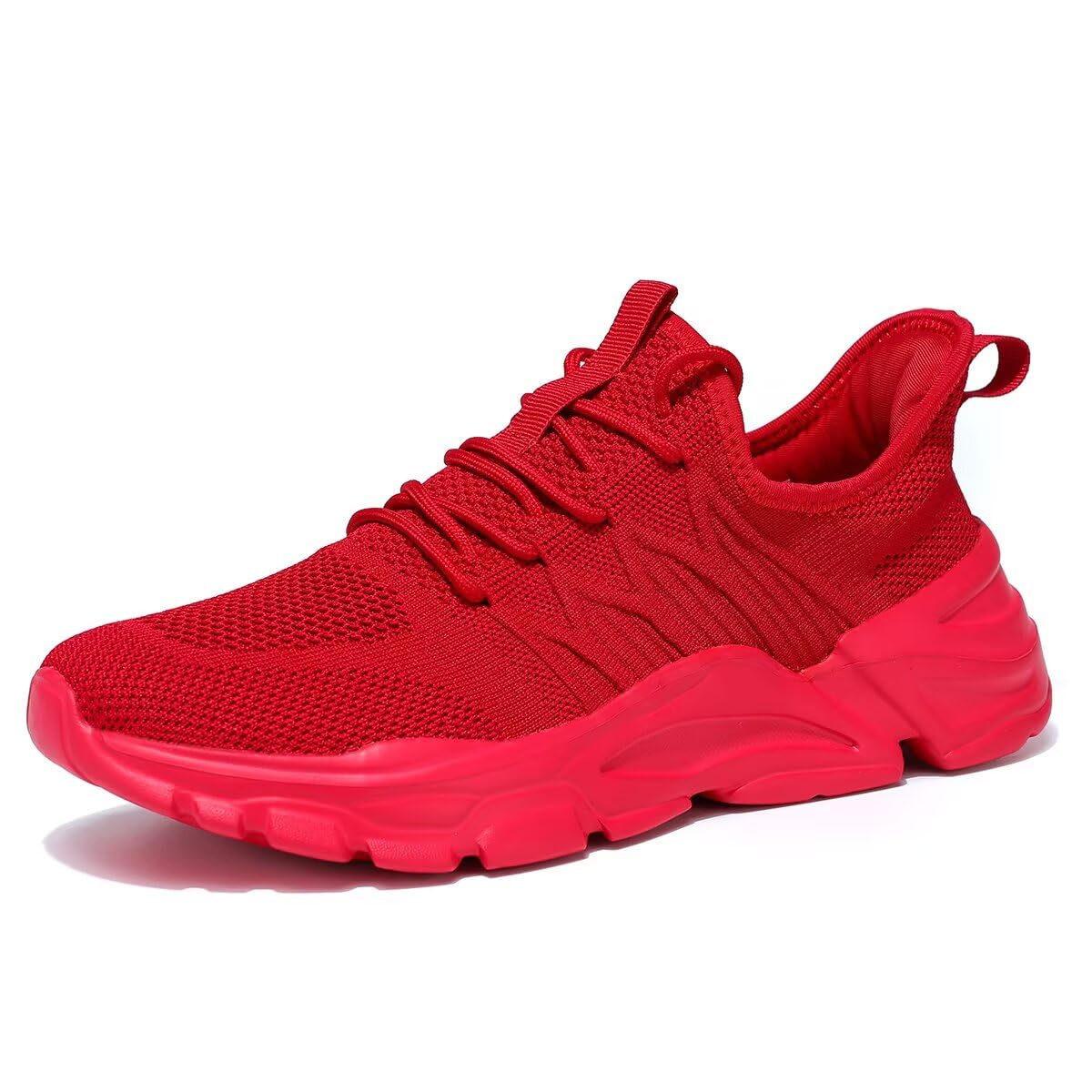 Men's Running Shoes, Non Slip, Breathable, Lightweight Fashion Sneakers, Slip Resistant Athletic Sports Walking Gym Work Shoes