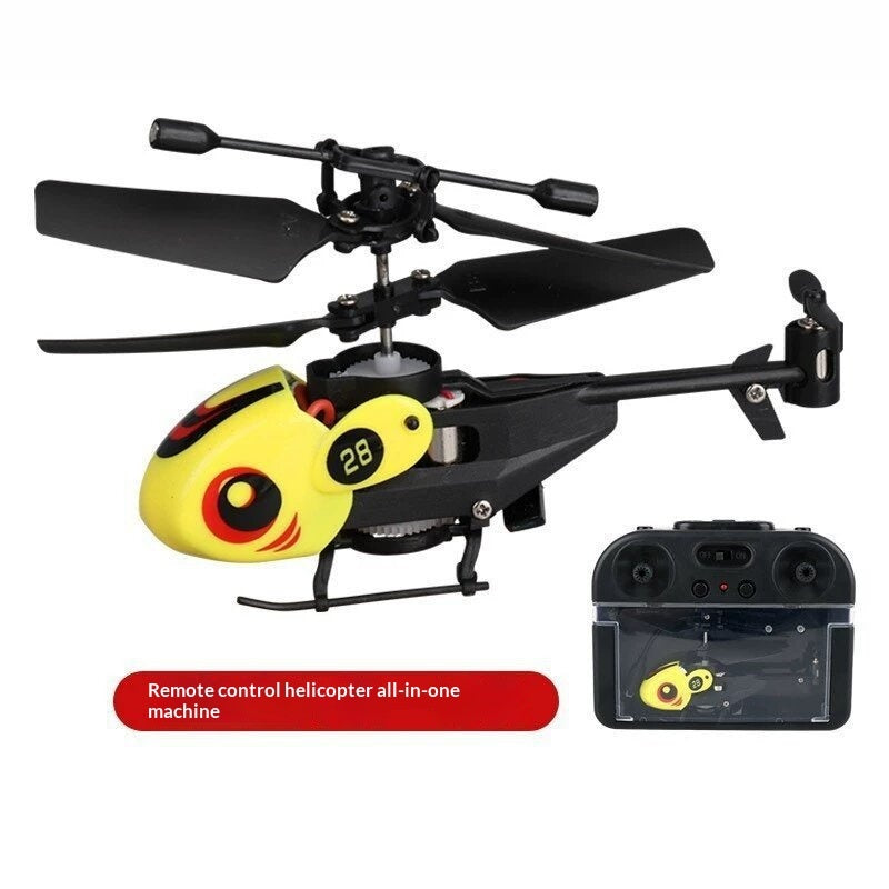 Mini Helicopter 35 Channel Crash-Resistant Remote Control  Pocket Fingertip Flyer Model Kids Toy Plane
