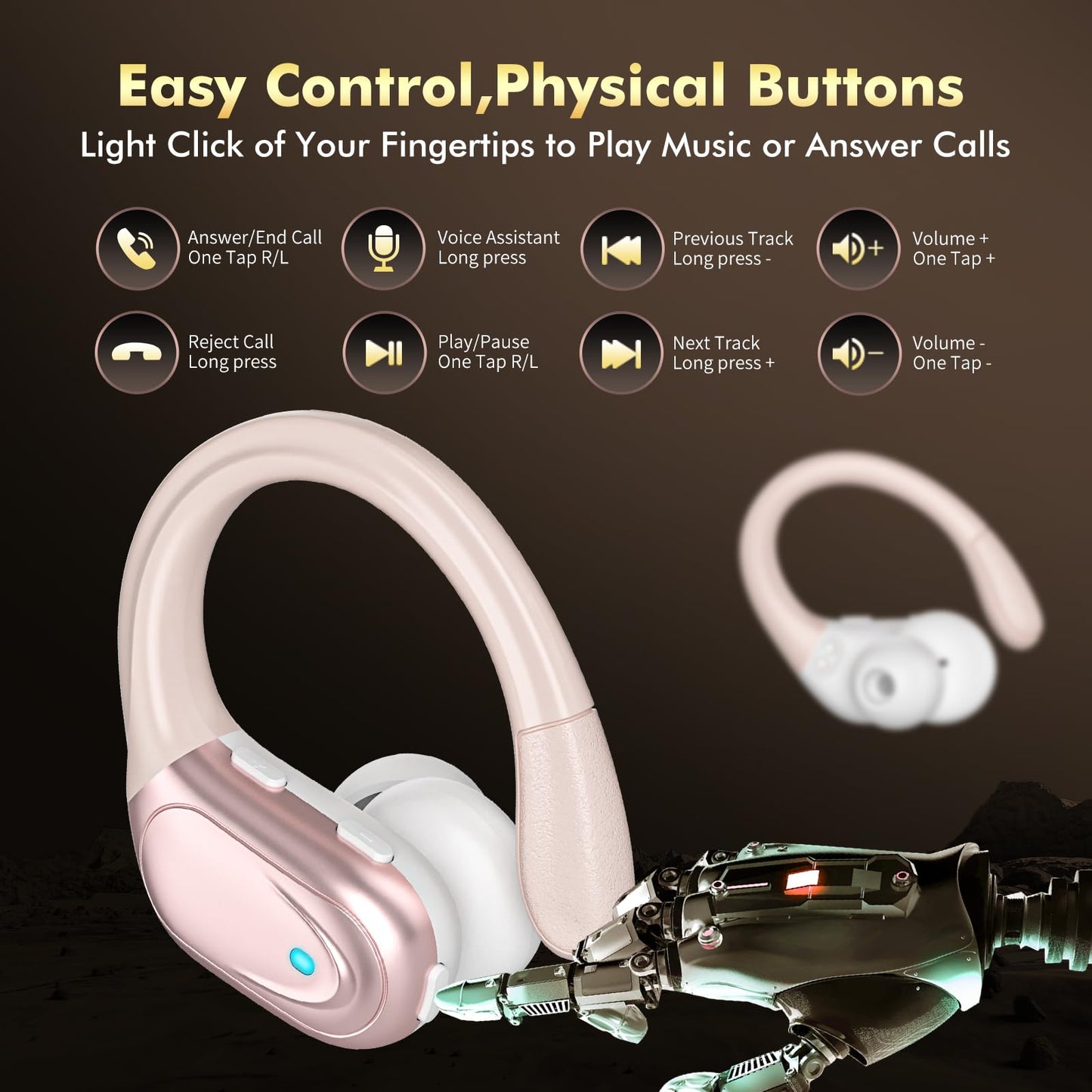 Wireless Earbuds (80Hrs Playtime-PX7 Waterproof).
