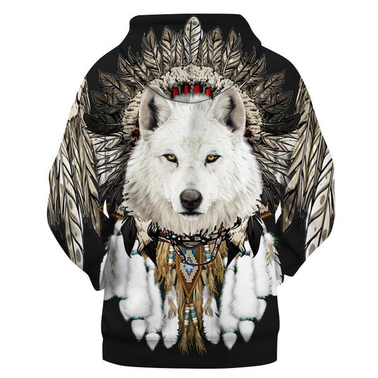 Men's Casual Loose 3D Digital Printed Hoodie