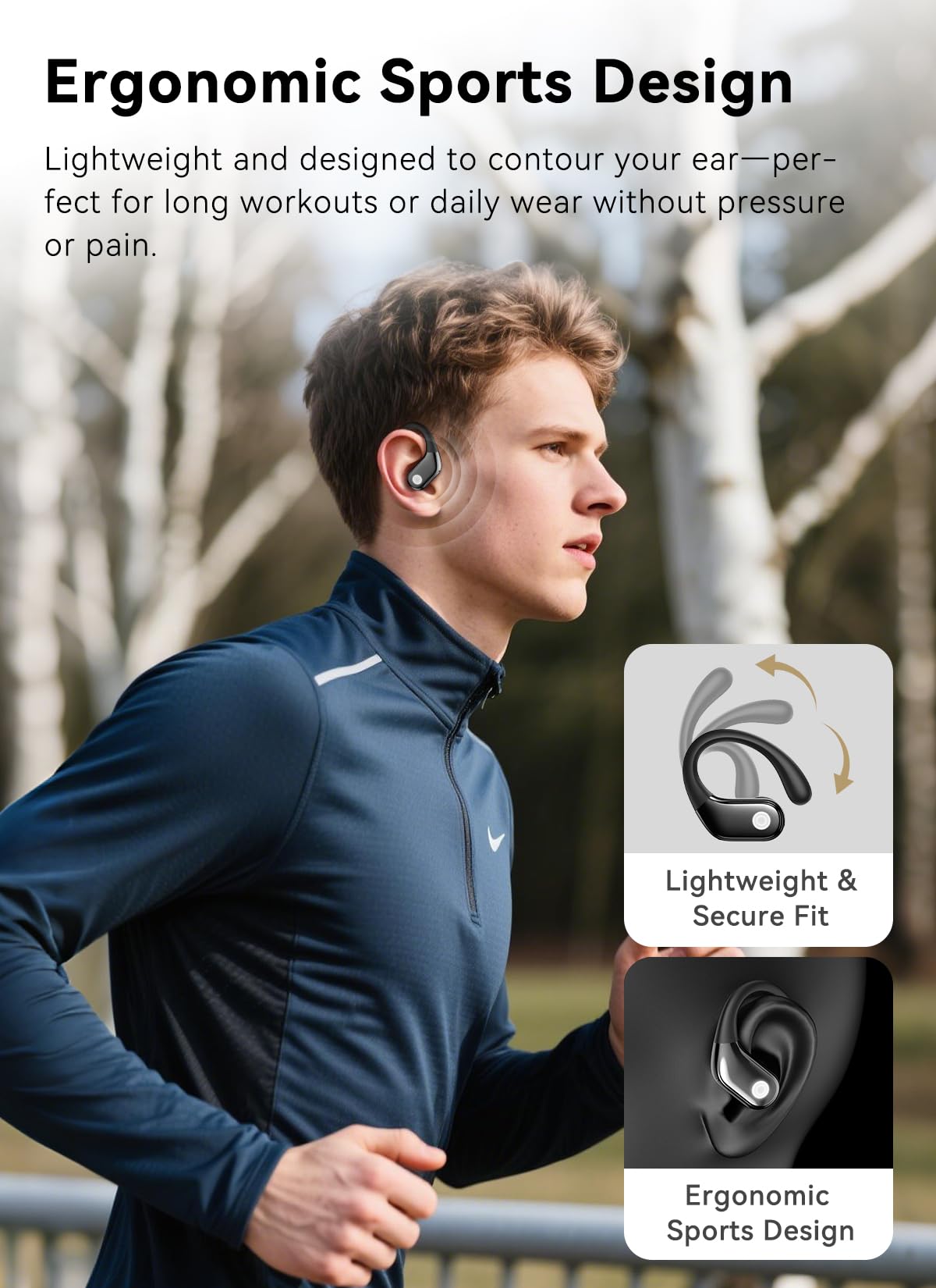 Wireless Earbuds (ENC Noise Cancelling with Multifunctional Touch Screen & Bluetooth 5.4).