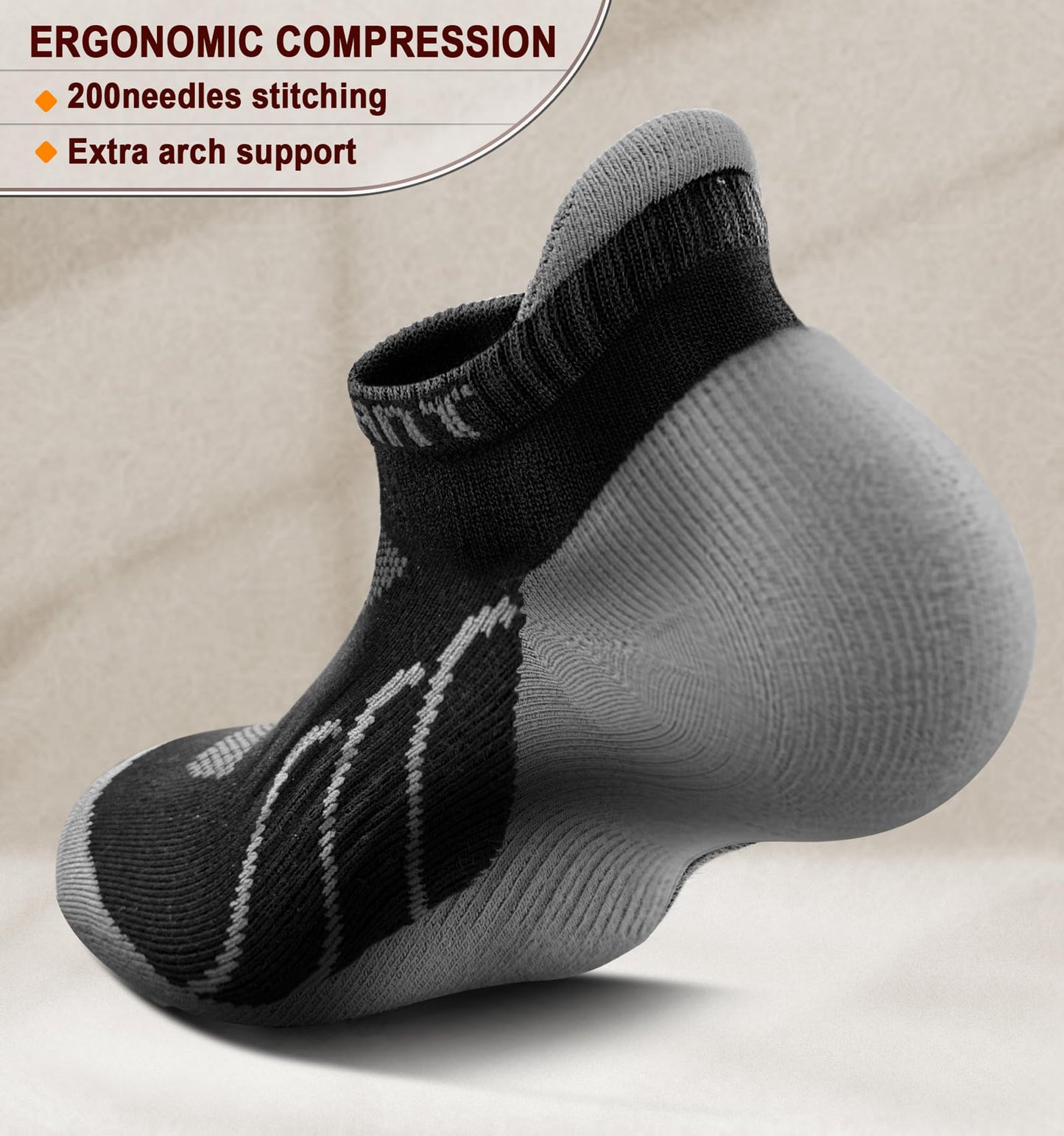 *KEMISANT (6 Pairs)-Arch Compression Support