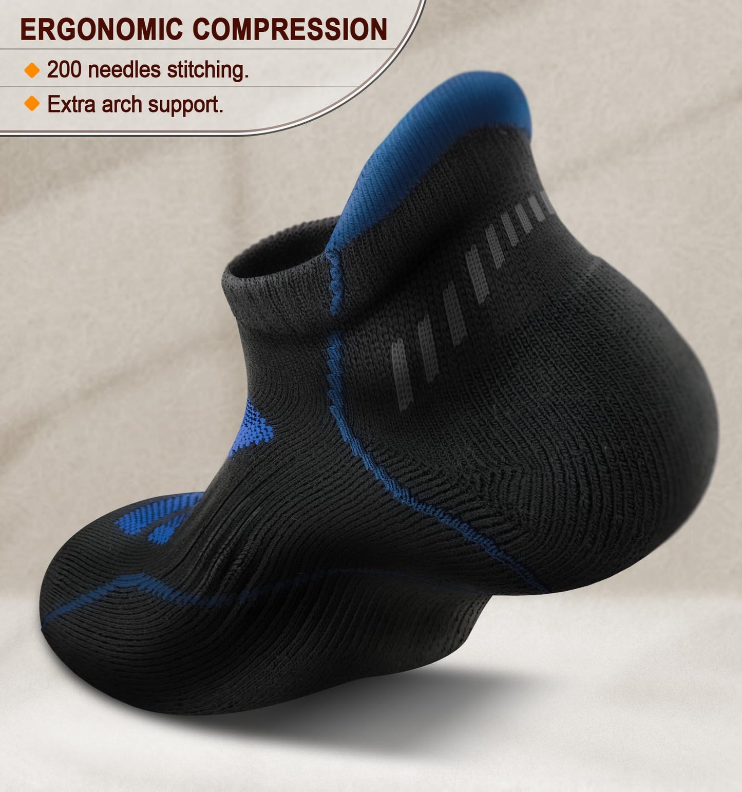 *KEMISANT (6 Pairs)-Arch Compression Support
