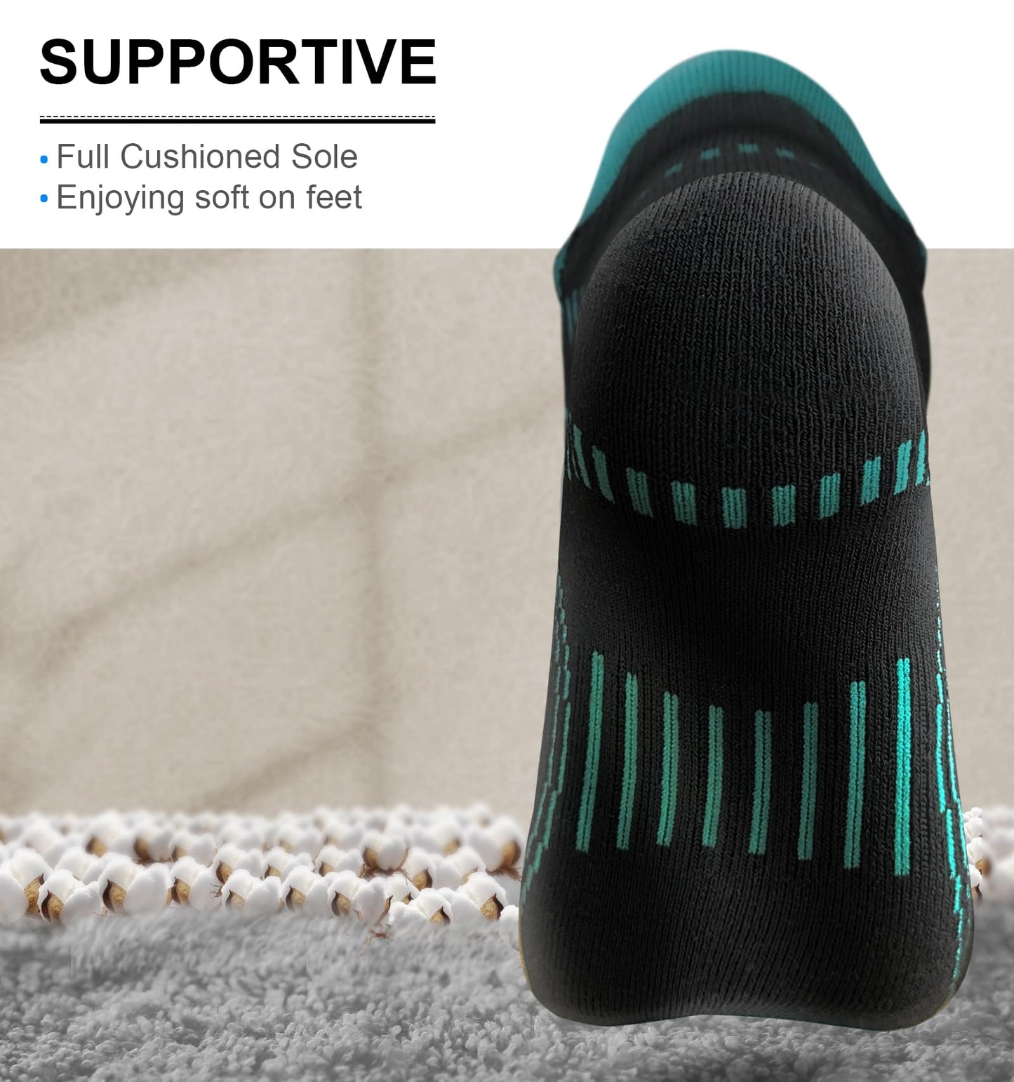 *KEMISANT (6 Pairs)-Arch Compression Support