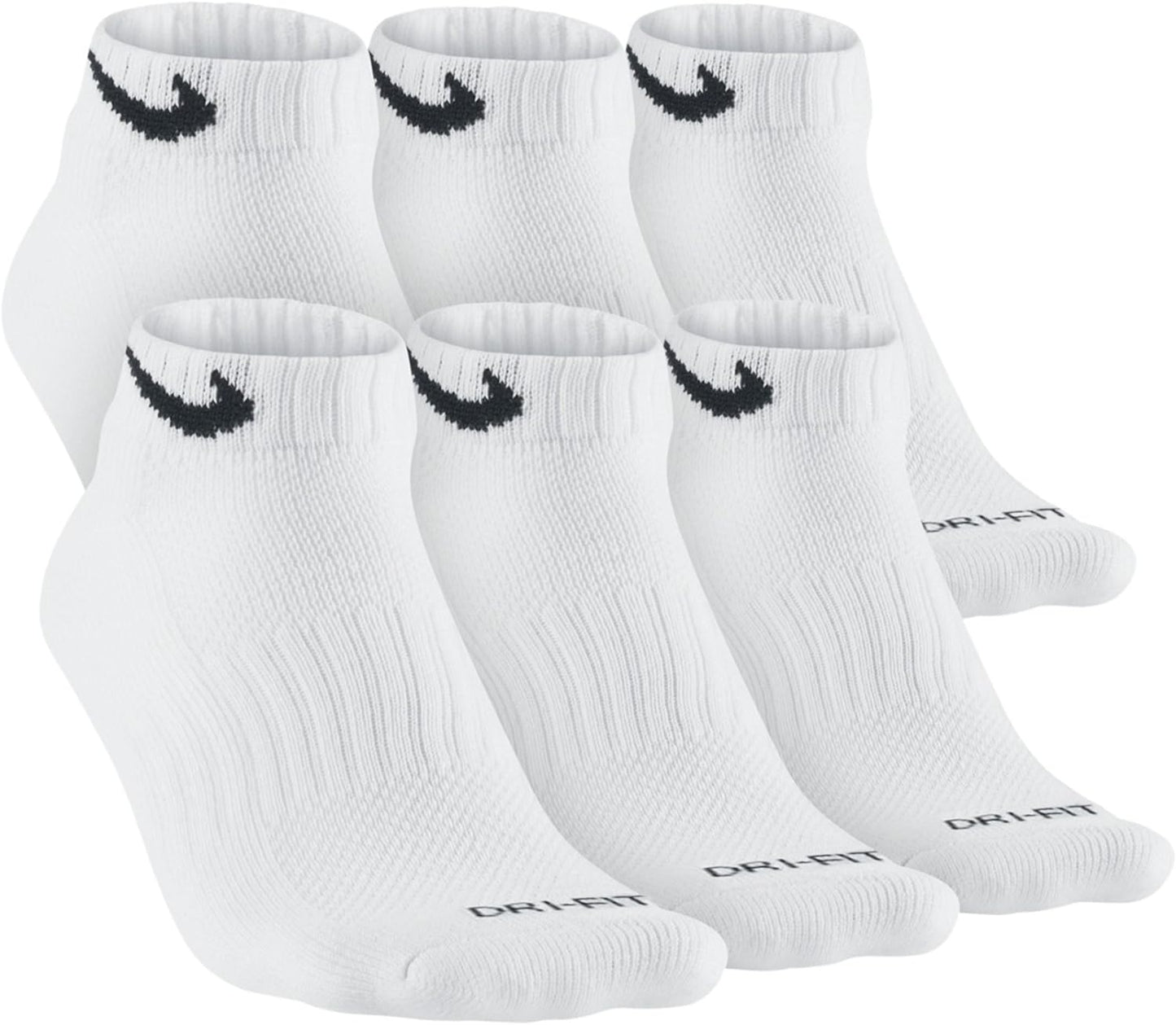 *Nike Dri-FIT Cushion Low-Cut Training Socks, 6-pairs