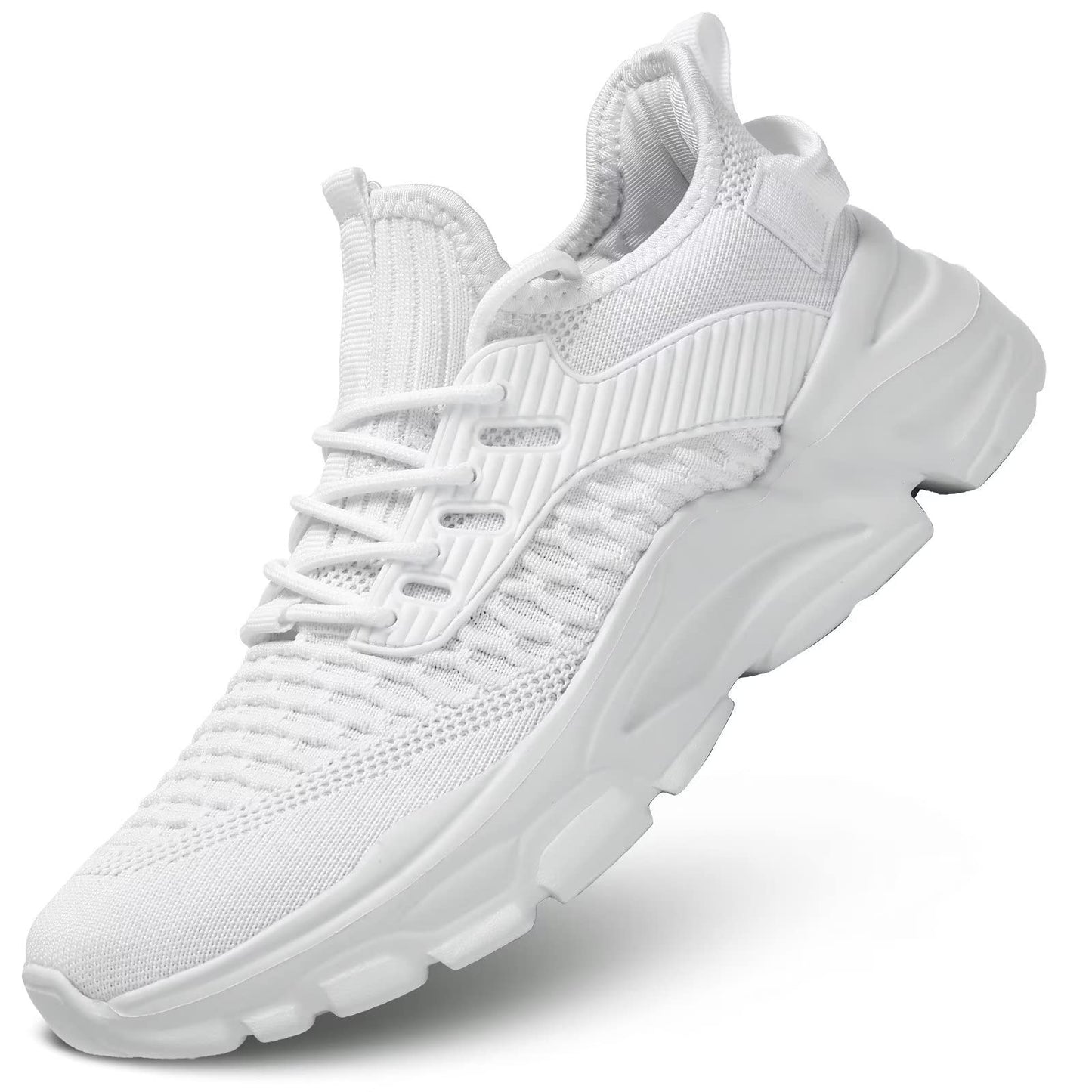 Men's Running Shoes, Non Slip, Breathable, Lightweight Fashion Sneakers, Slip Resistant Athletic Sports Walking Gym Work Shoes