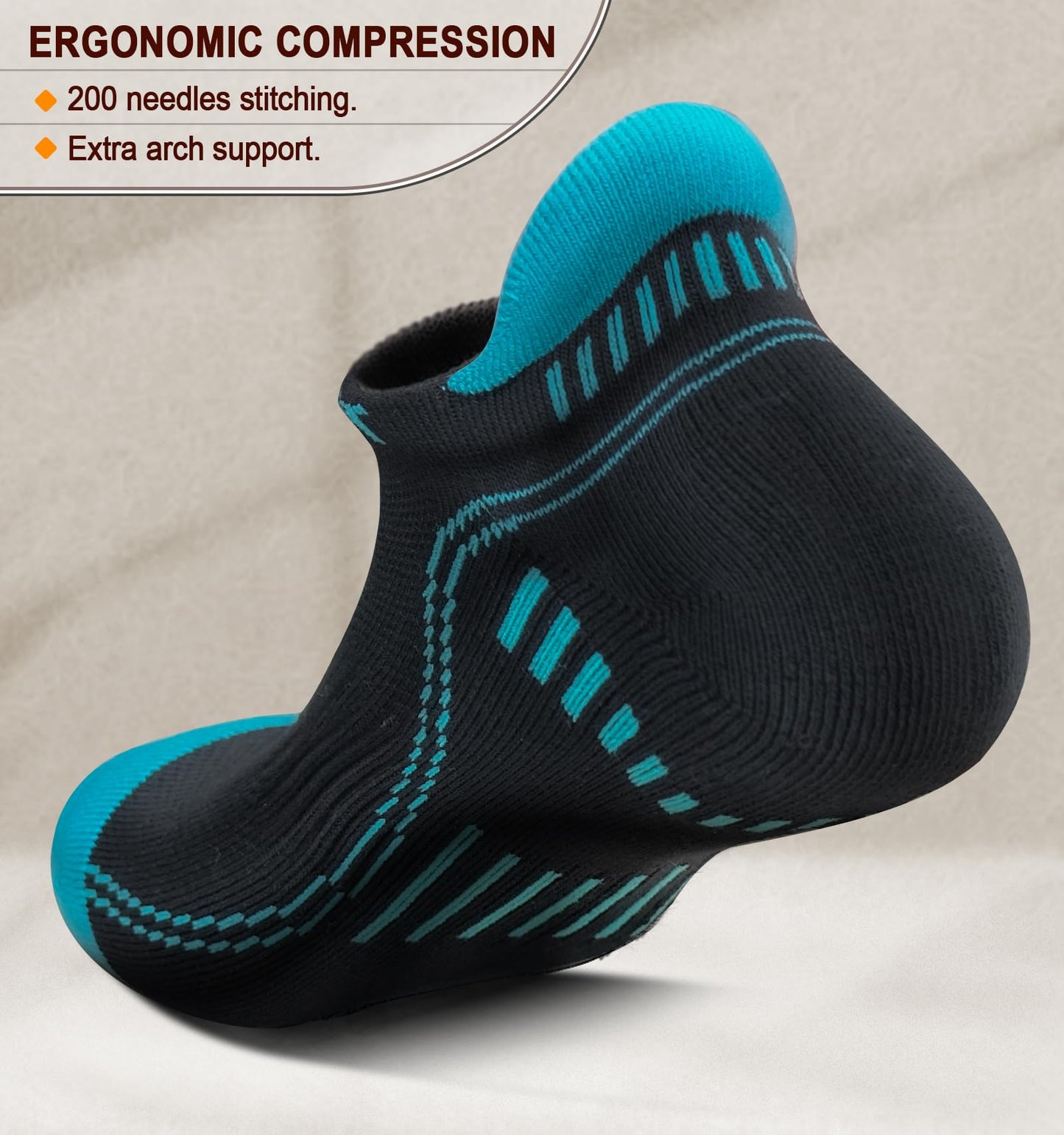 *KEMISANT (6 Pairs)-Arch Compression Support