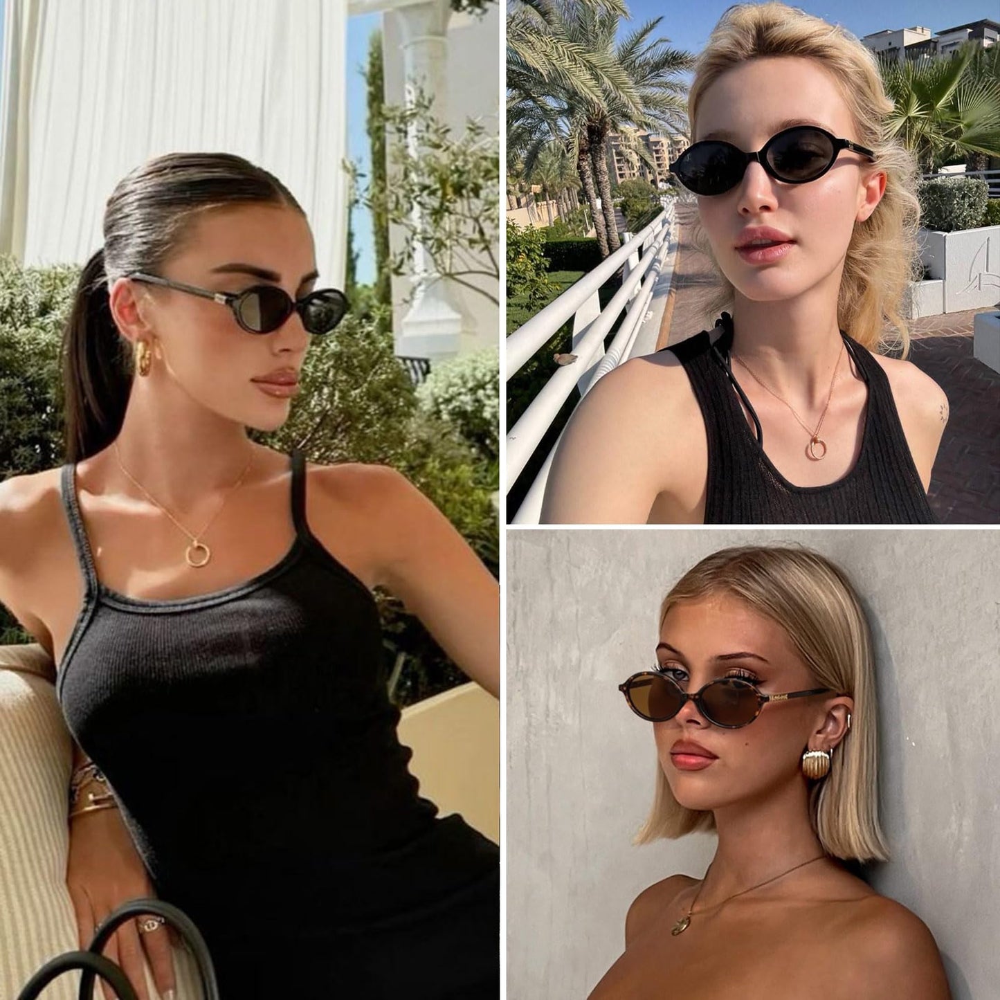 Retro Oval Sunglasses