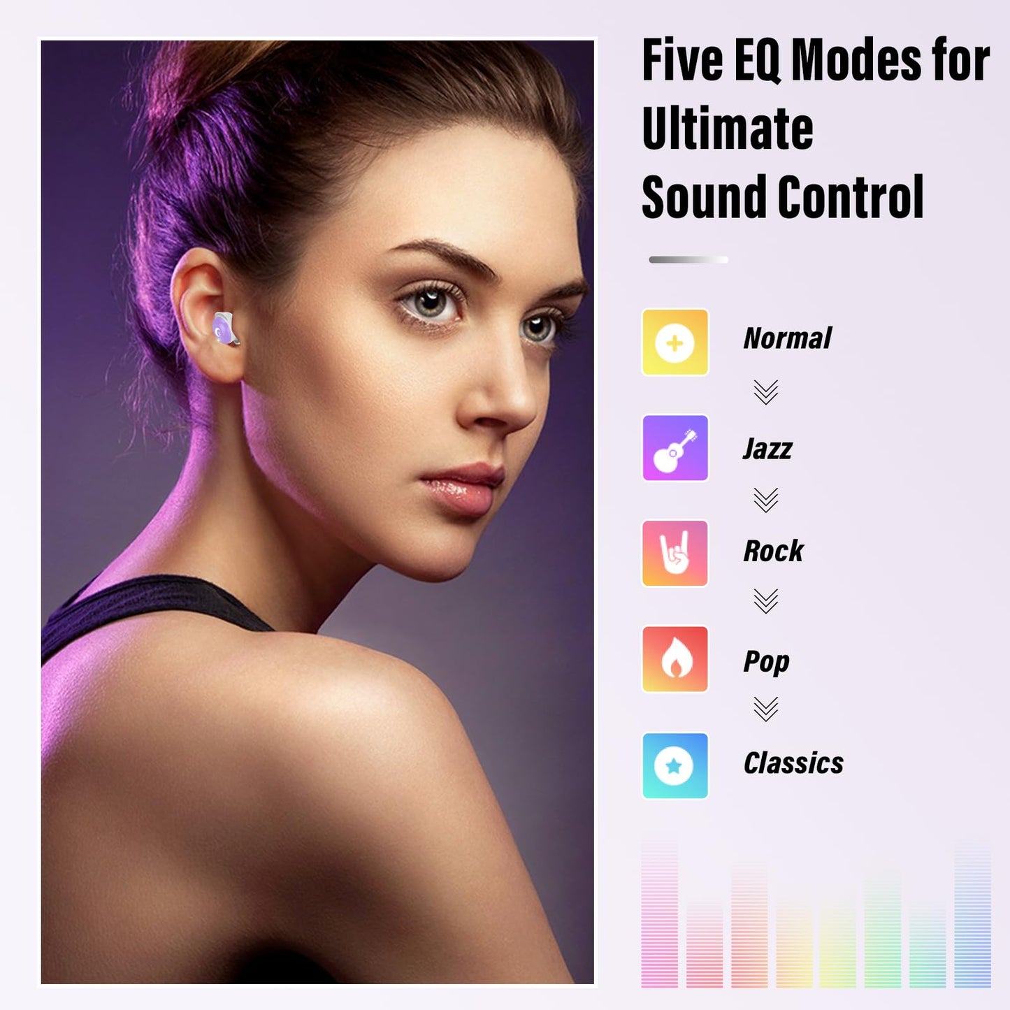Sleep Earbuds (Bluetooth 5.4-Smart Touch Screen-48H Playtime-IPX7 Waterproof).