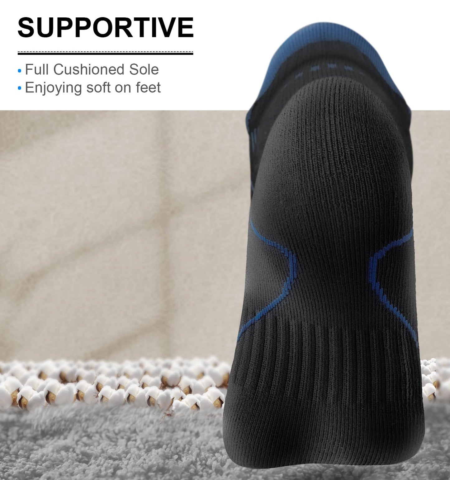 *KEMISANT (6 Pairs)-Arch Compression Support