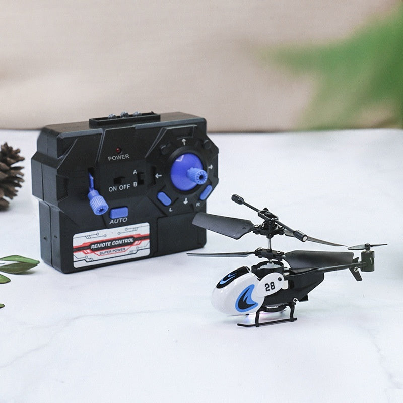 Mini Helicopter 35 Channel Crash-Resistant Remote Control  Pocket Fingertip Flyer Model Kids Toy Plane