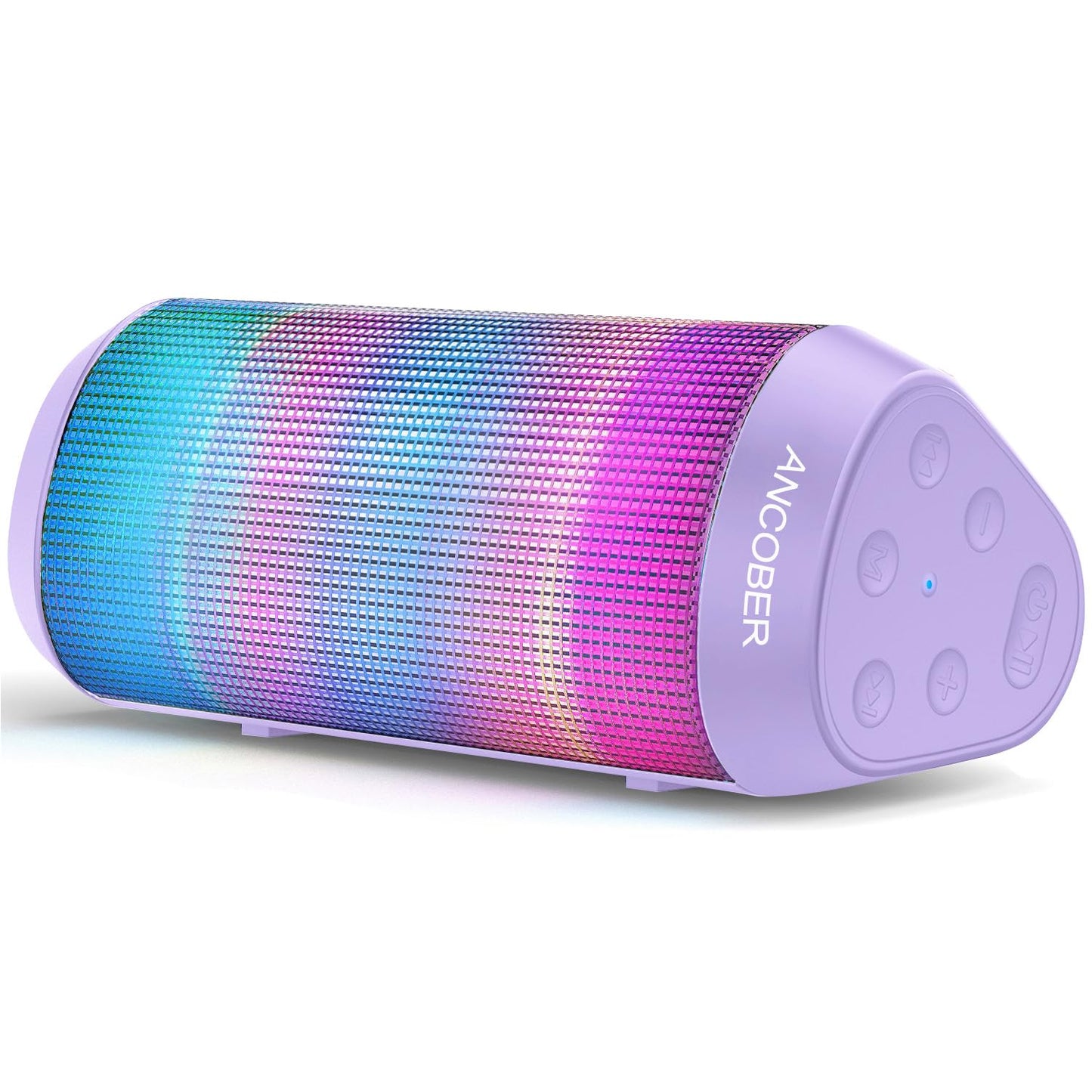 *Bluetooth Speaker with Cool Lights Stocking Stuffers for Men Women Teens Boys Girls, Portable Wireless, IPX4 Waterproof, White Elephant Gifts for Adults, HD Sound, TWS Pair, for Home/Party/Outdoor