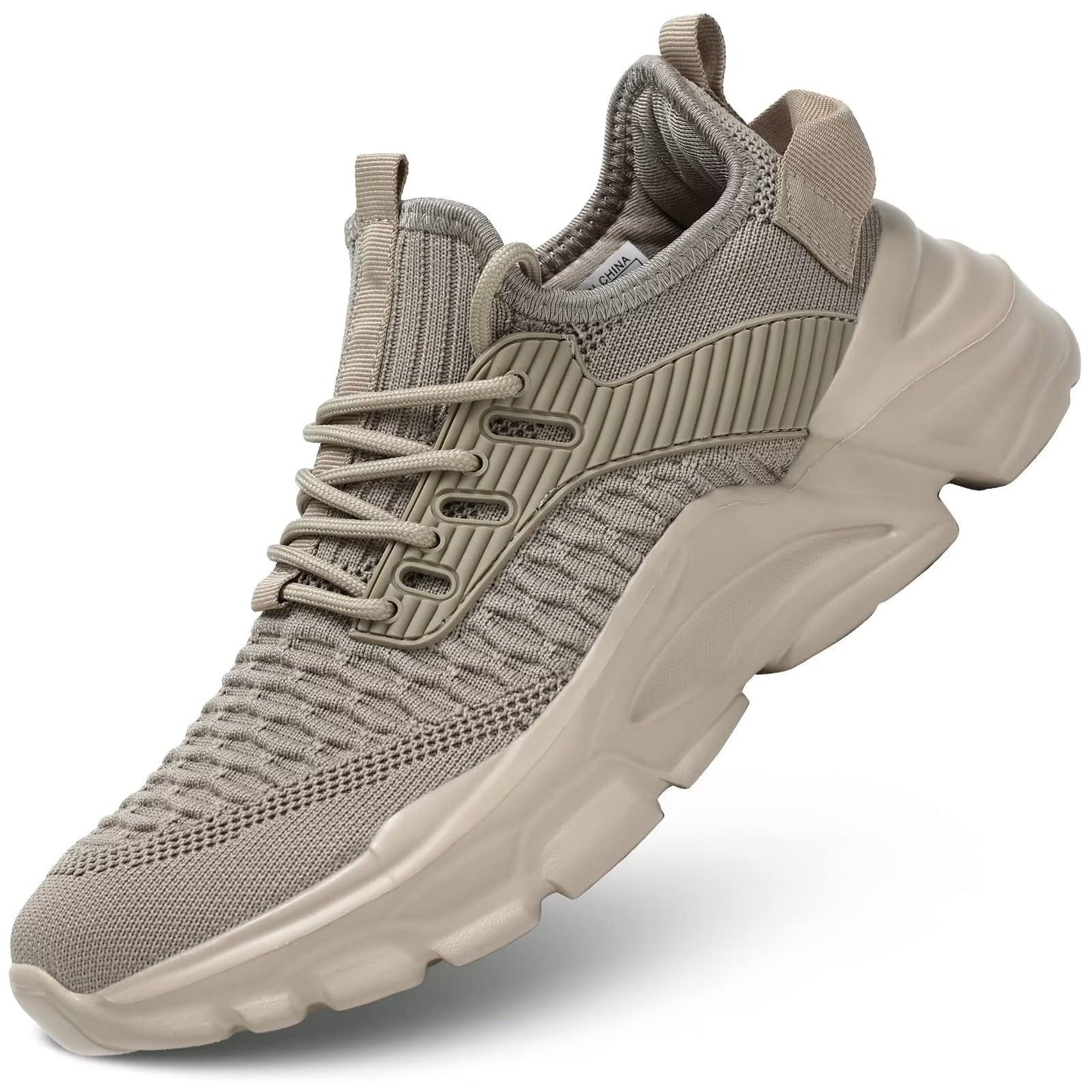 Men's Running Shoes, Non Slip, Breathable, Lightweight Fashion Sneakers, Slip Resistant Athletic Sports Walking Gym Work Shoes