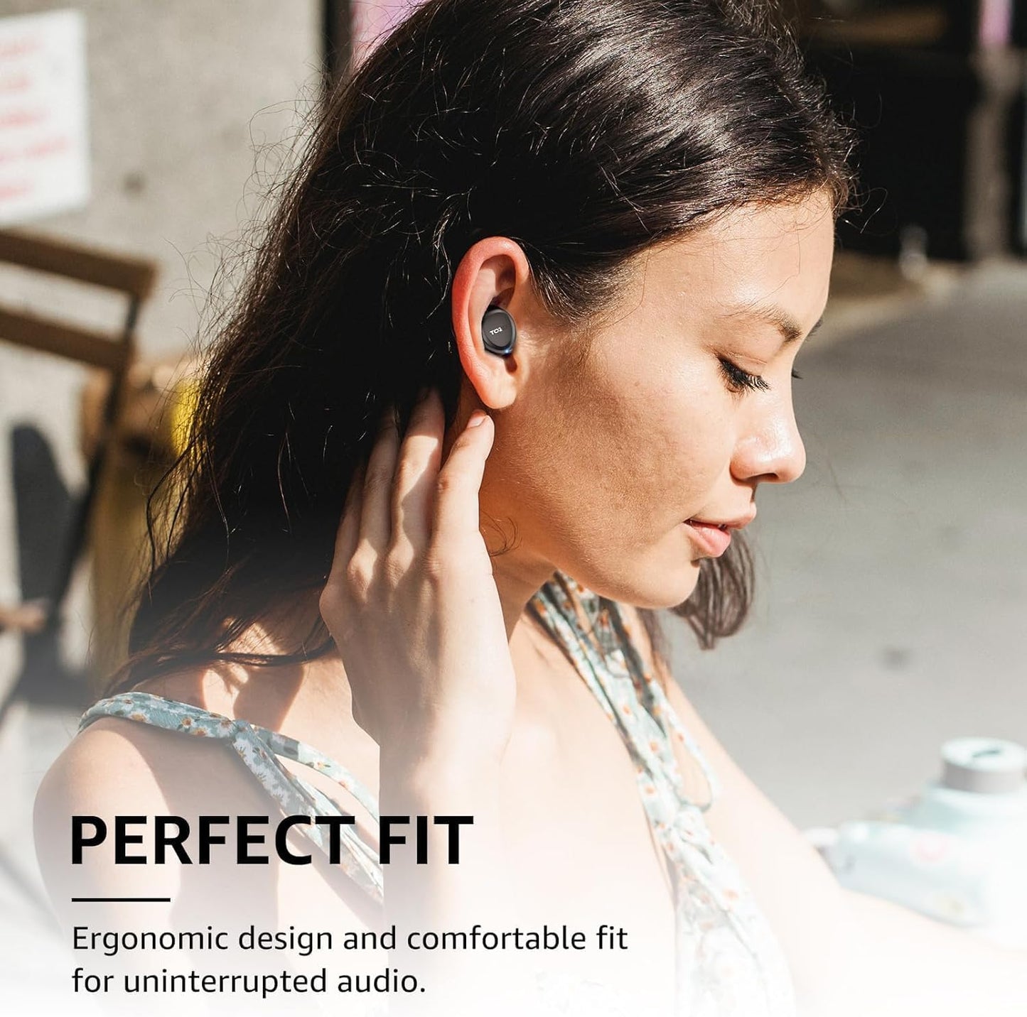 TOZO A1 Wireless Earbuds Bluetooth 5.3 Light Weight in Ear IPX5 Waterproof Headphones 2 Mic for AI Calls, Immersive Premium Sound Bass Headset with Charging Case, 32 Presets EQ Customization via App