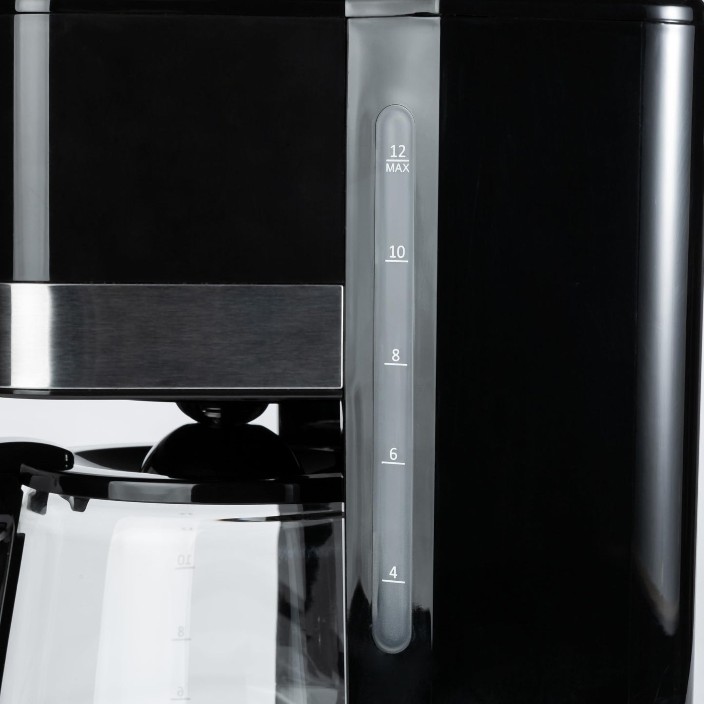 •Amazon Basics 12 Cup Drip Coffee Maker, Coffee Machine with Glass Coffee Pot (1.9 Qt), Auto Shut-off, Auto Pause, Removable Filter Basket, Black & Silver