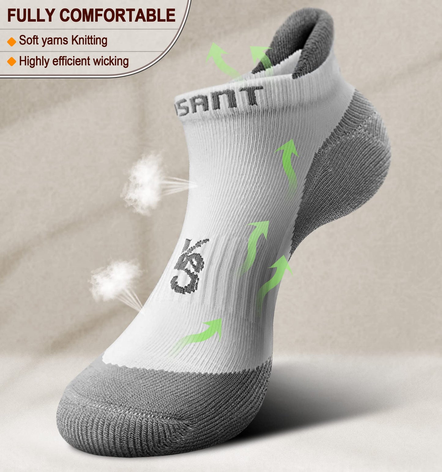 *KEMISANT (6 Pairs)-Arch Compression Support