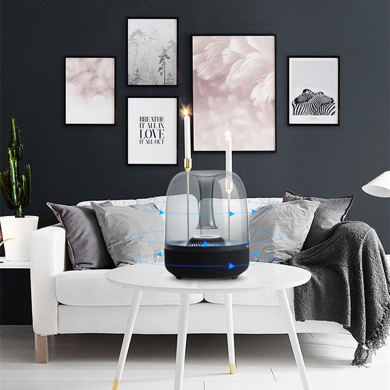 Blue Glass Speaker Desktop MINI Computer Bass - PryTheory