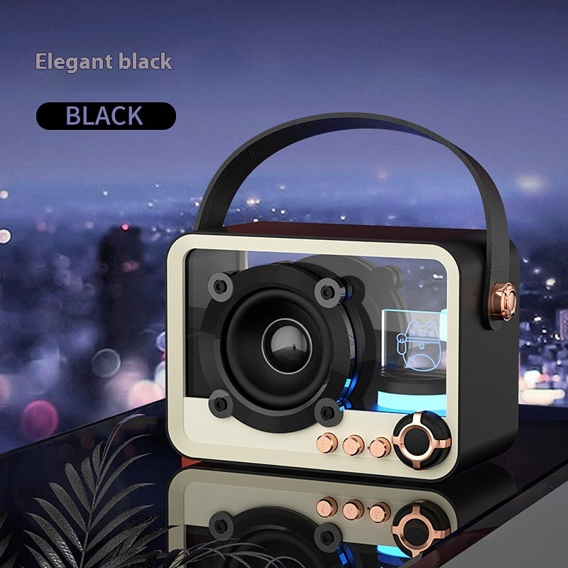 Glass Bluetooth Speaker Portable Mini Outdoor USB Charging - PryTheory