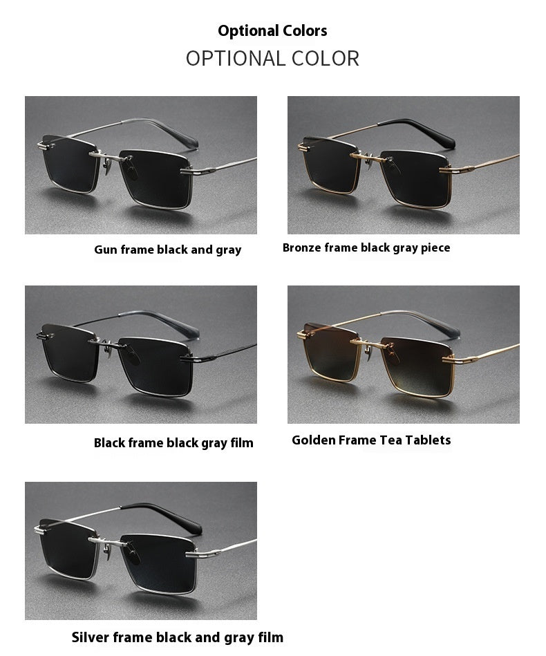 UV-proof Pure Titanium DTX416 With Myopic Glasses Option Fashionable Polarized Sunglasses For Women - PryTheory