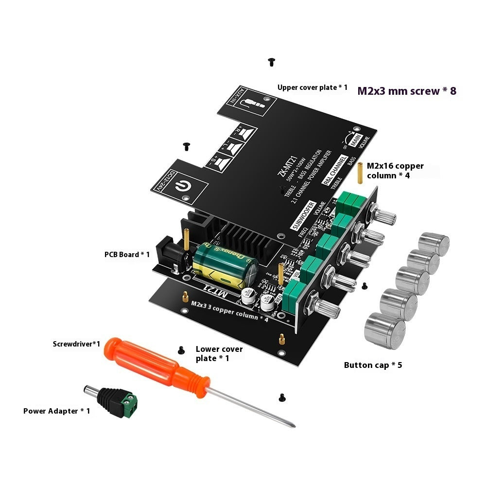 Bluetooth Digital Amplifier Board Subwoofer. - PryTheory