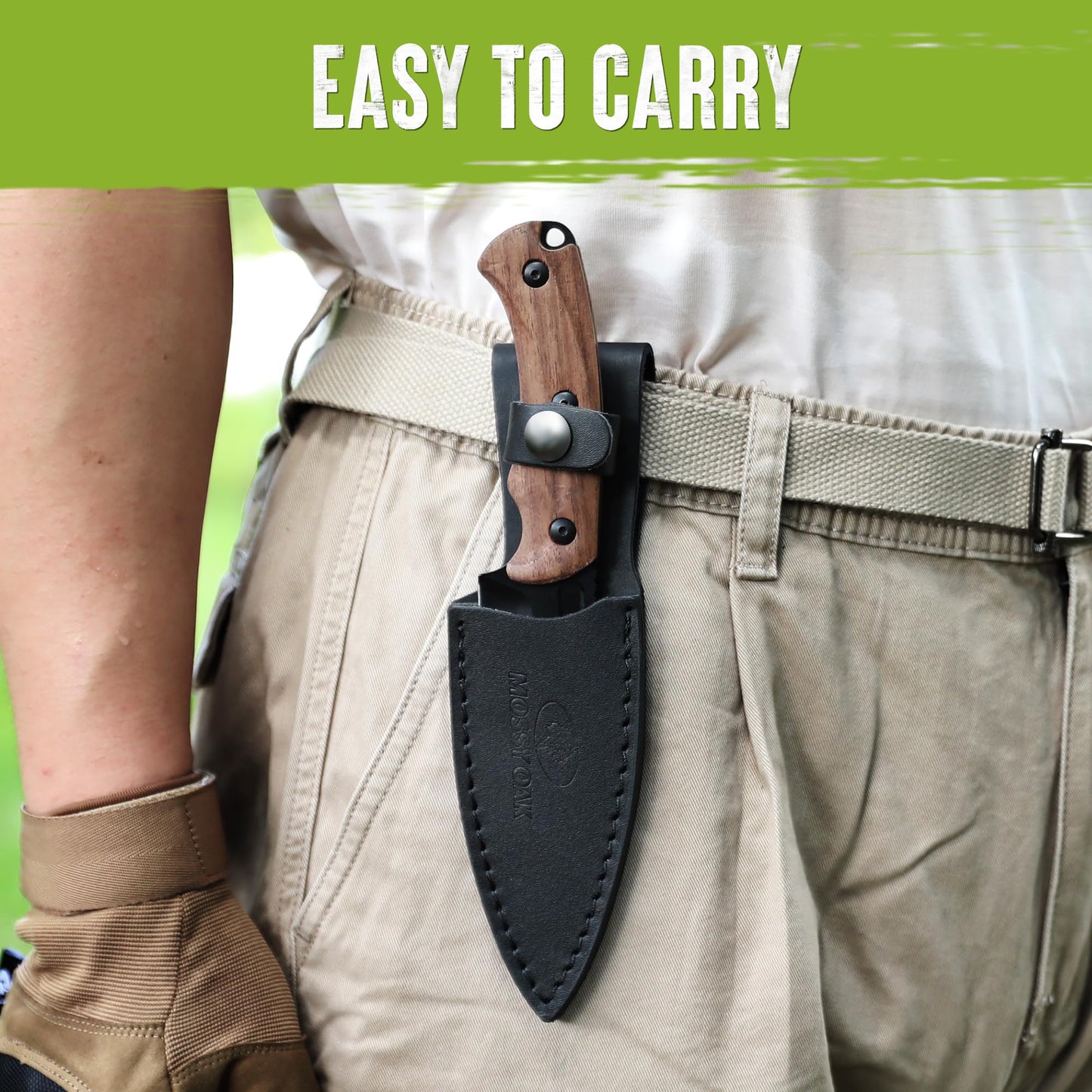 MOSSY OAK 8.5-inch FULL-TANG FIXED BLADE KNIFE