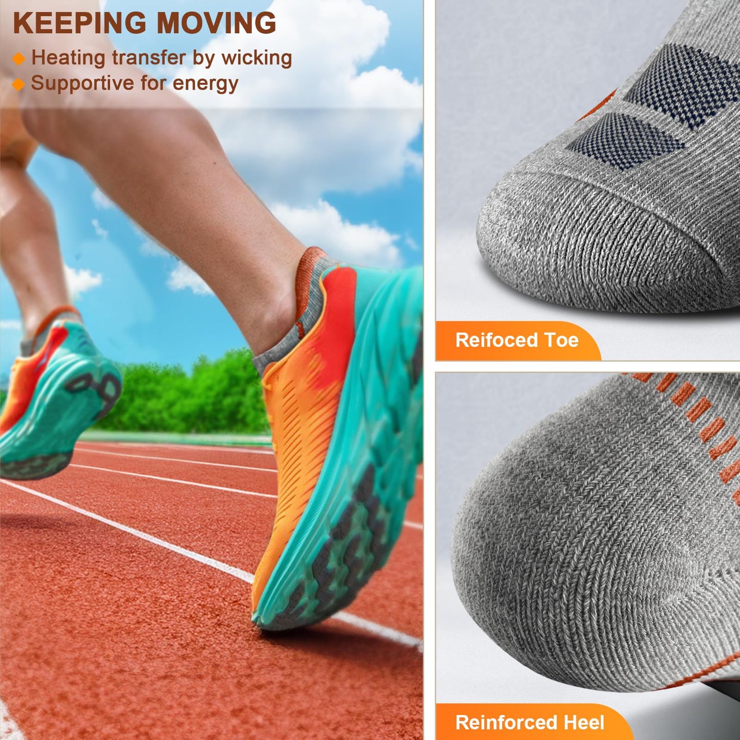 *KEMISANT (6 Pairs)-Arch Compression Support