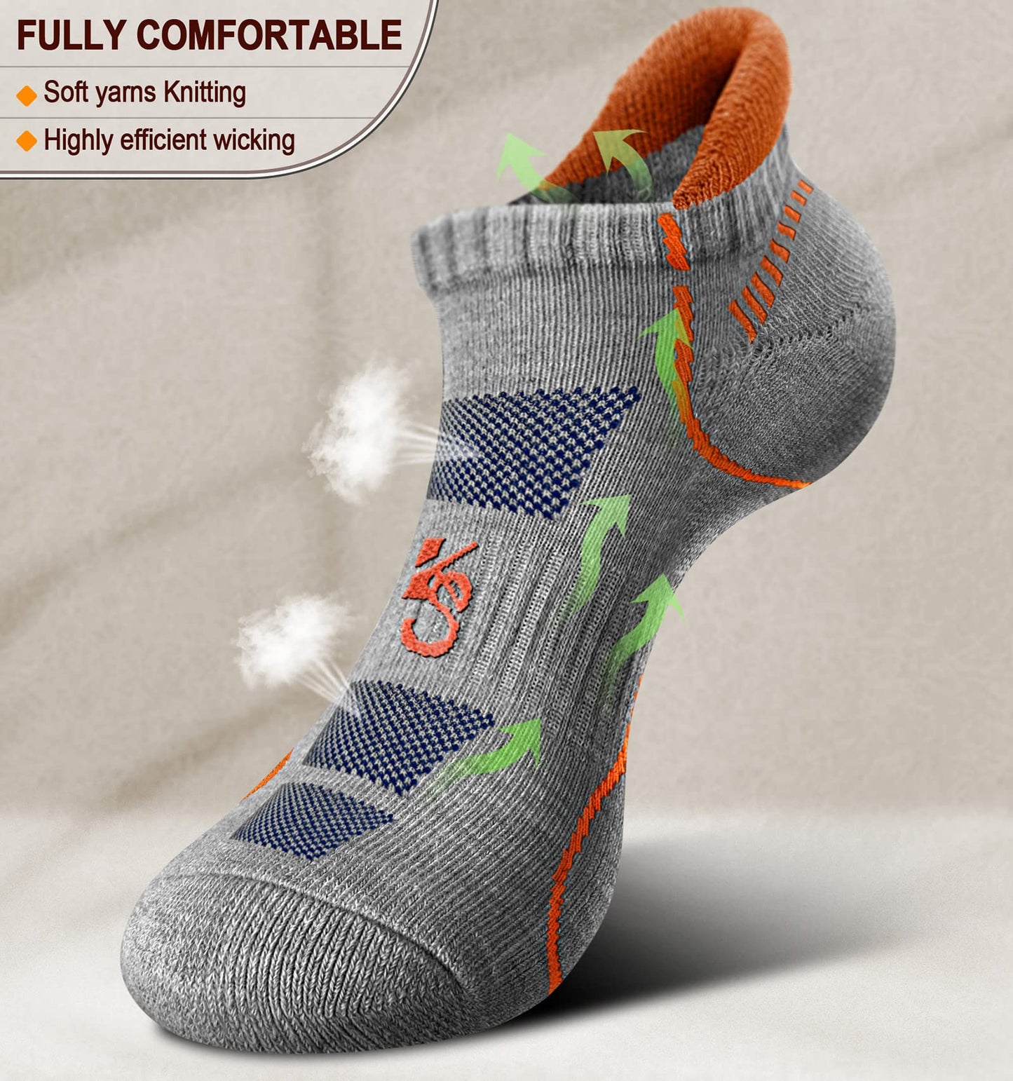 *KEMISANT (6 Pairs)-Arch Compression Support