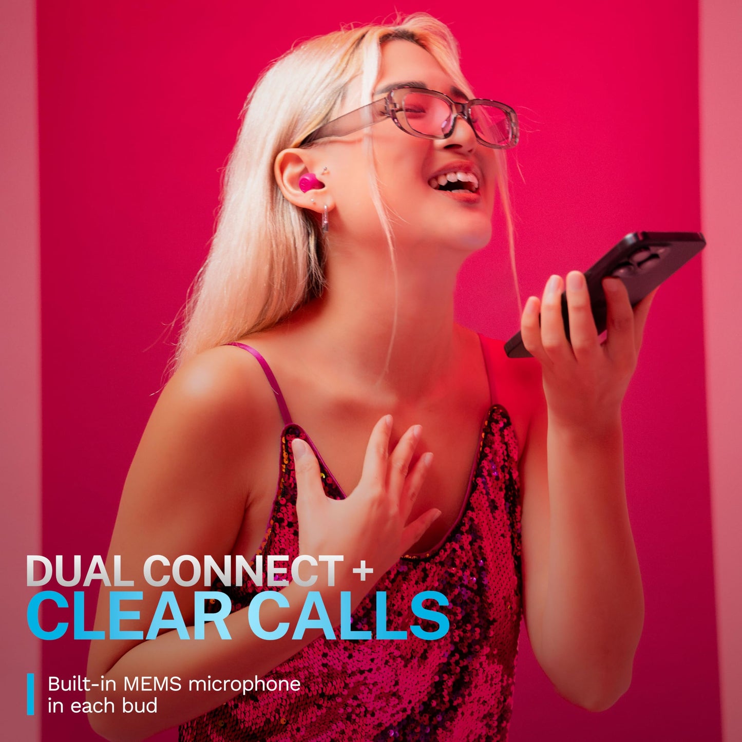 JLab Go Pop ANC True Wireless Earbuds & Charging Case.