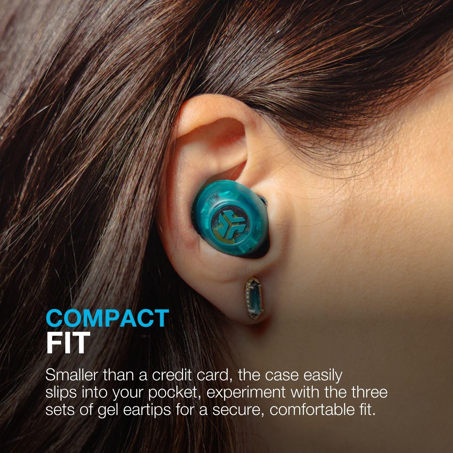 JLab Go Pop ANC True Wireless Earbuds & Charging Case.